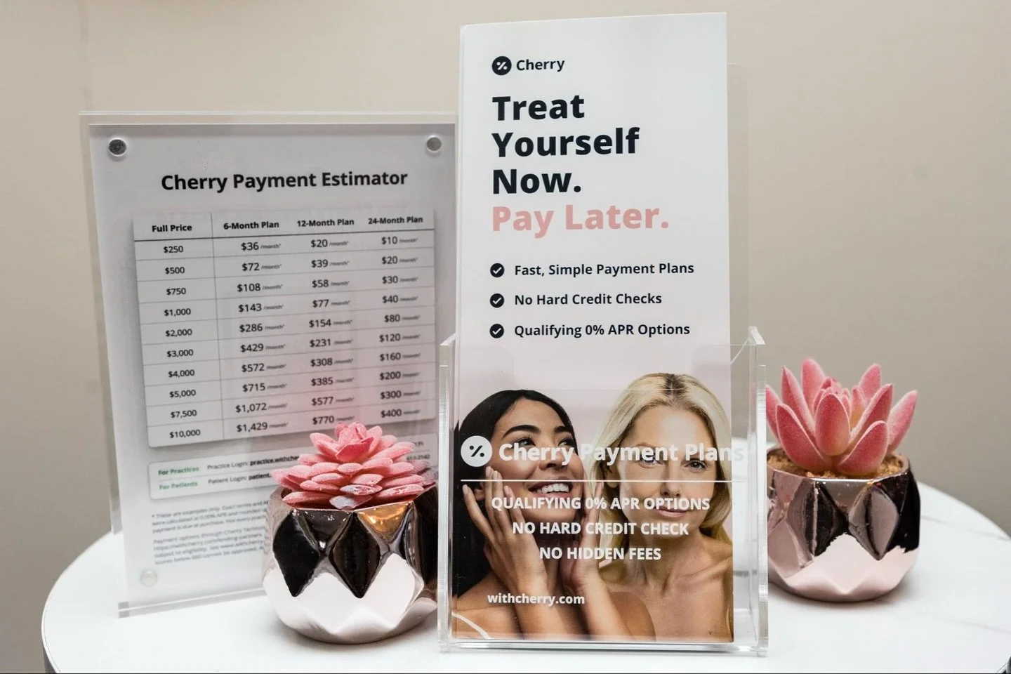 At No Filter Needed, we proudly partner with Cherry to make your glow goals more accessible than ever. 🌸

💳 Zero to low interest financing available
 💉 Applies to all service packages
 💫 Simple, quick approval process
Because self-care should fit