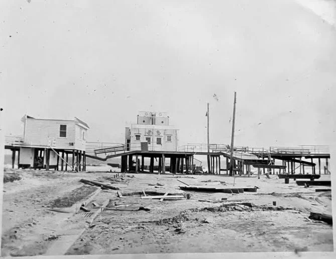1st Street First Aid Station Following the 1944 Hurricane - Photographer Unknown