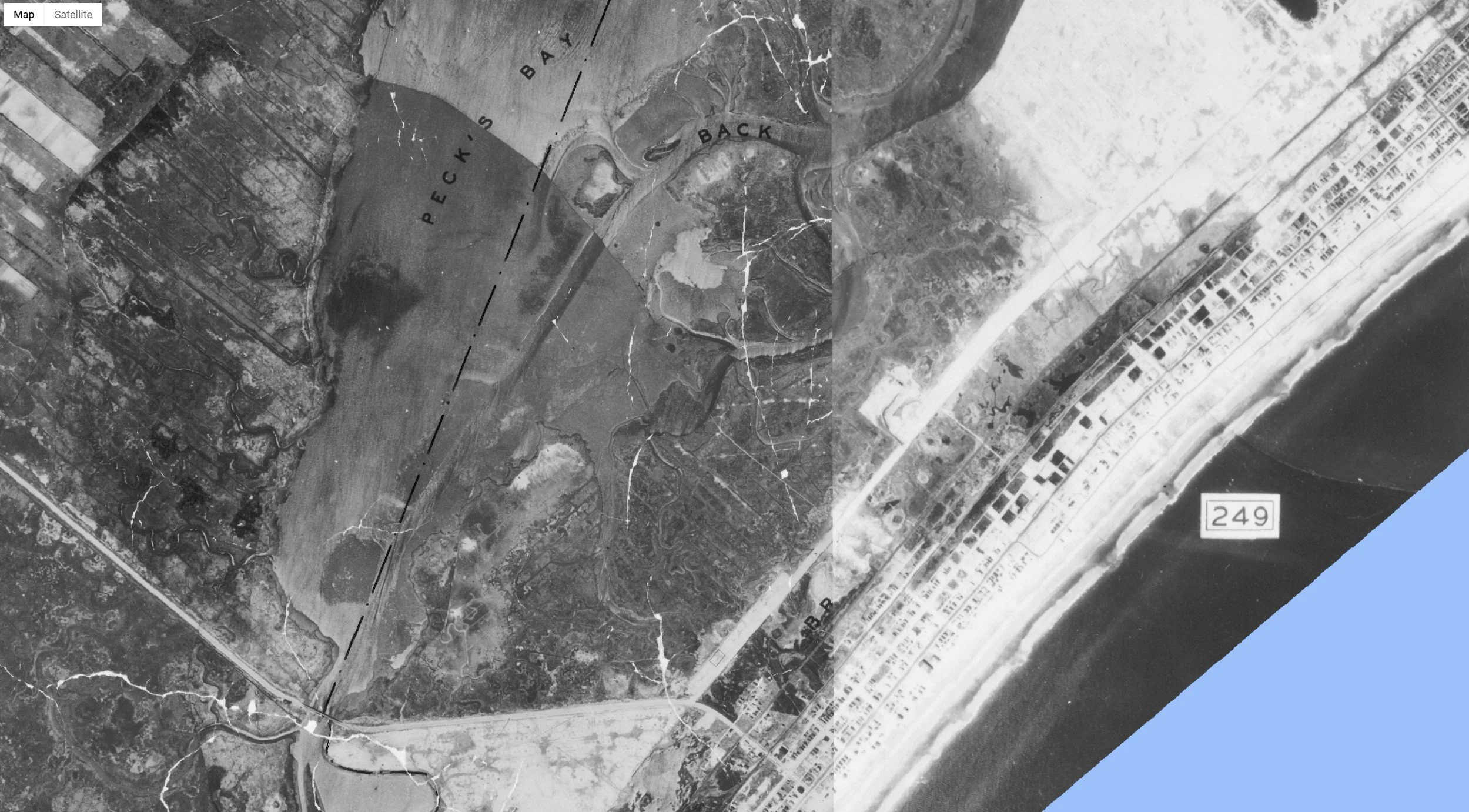 1930 Ocean City NJ aerial photo 3 Riveria to 34th st.jpg