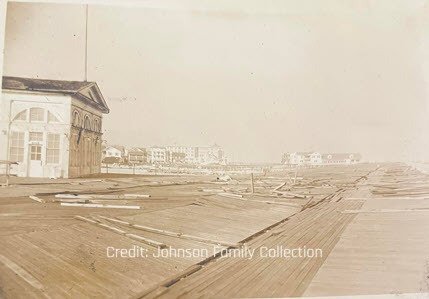 1944 6th and Boardwalk Looking North Towards Johnson's Ice Cream