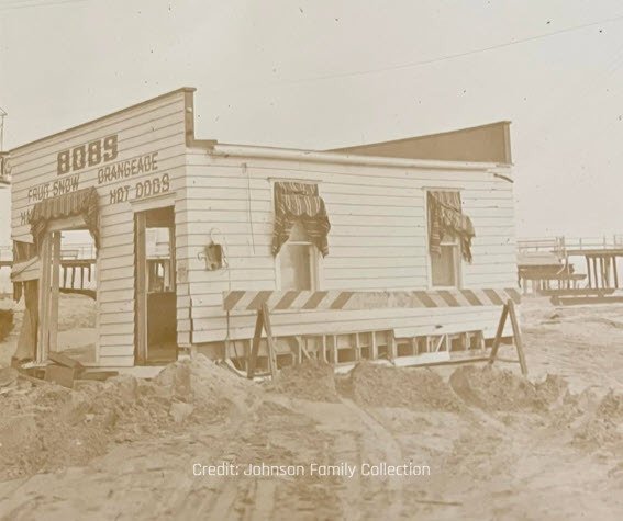 1944 Side View of Bob's 1st and Boardwalk
