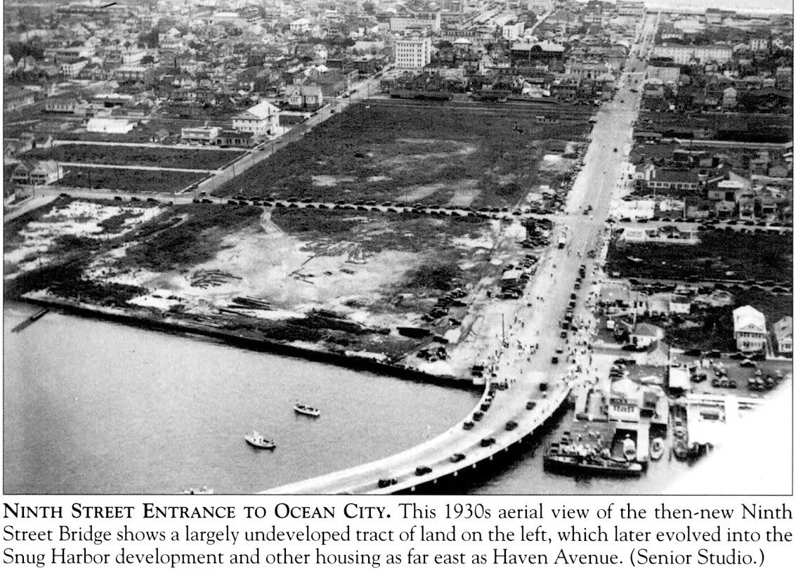 1930s Ocean City NJ aerial 9th st bridge onto island.jpg