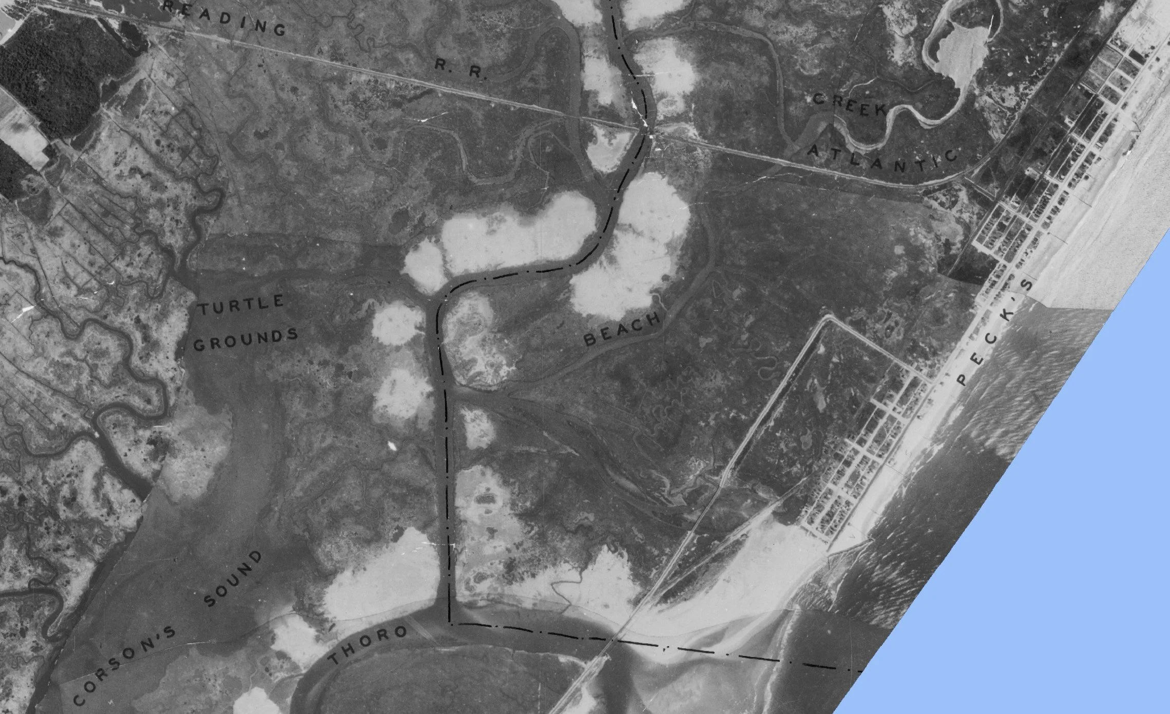 1930 Ocean City NJ aerial photo 5 52nd to Corson Sound.jpg