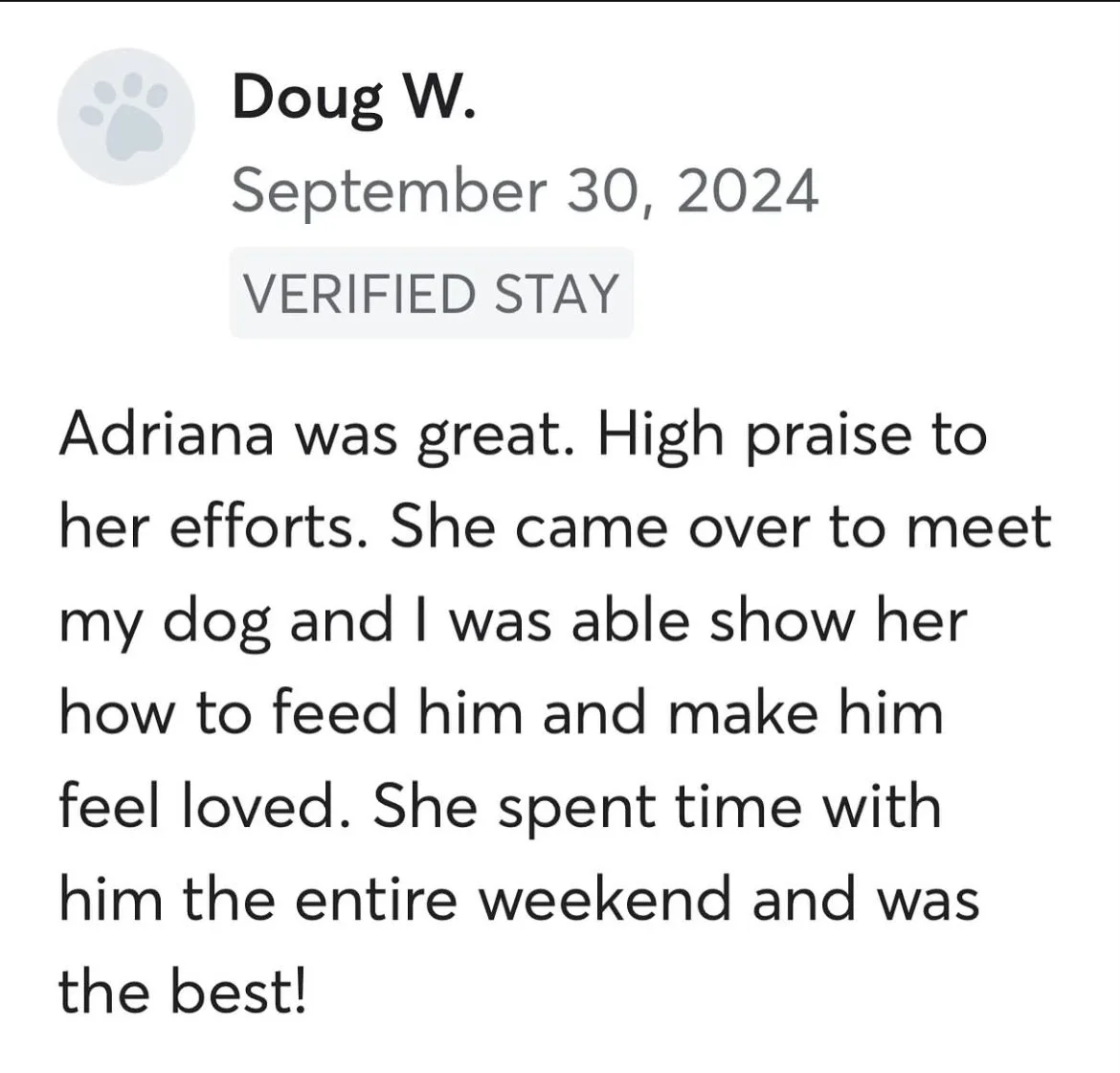 Testimonial review
