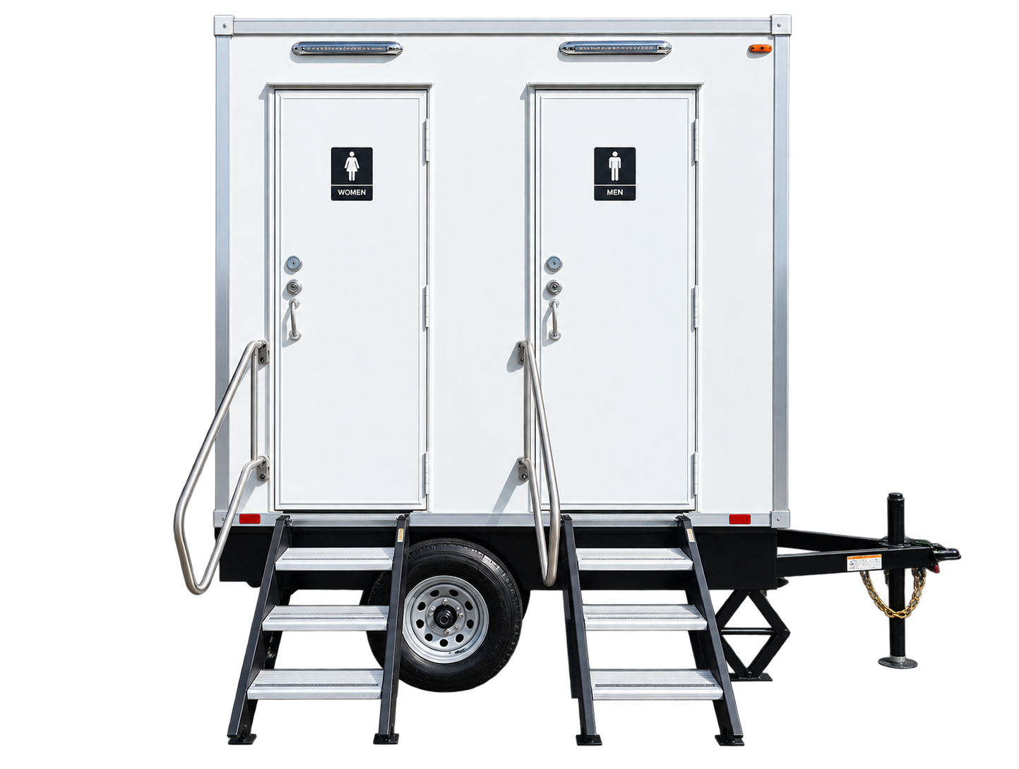 Luxury two stall restroom trailer for rent in Middle Tennessee