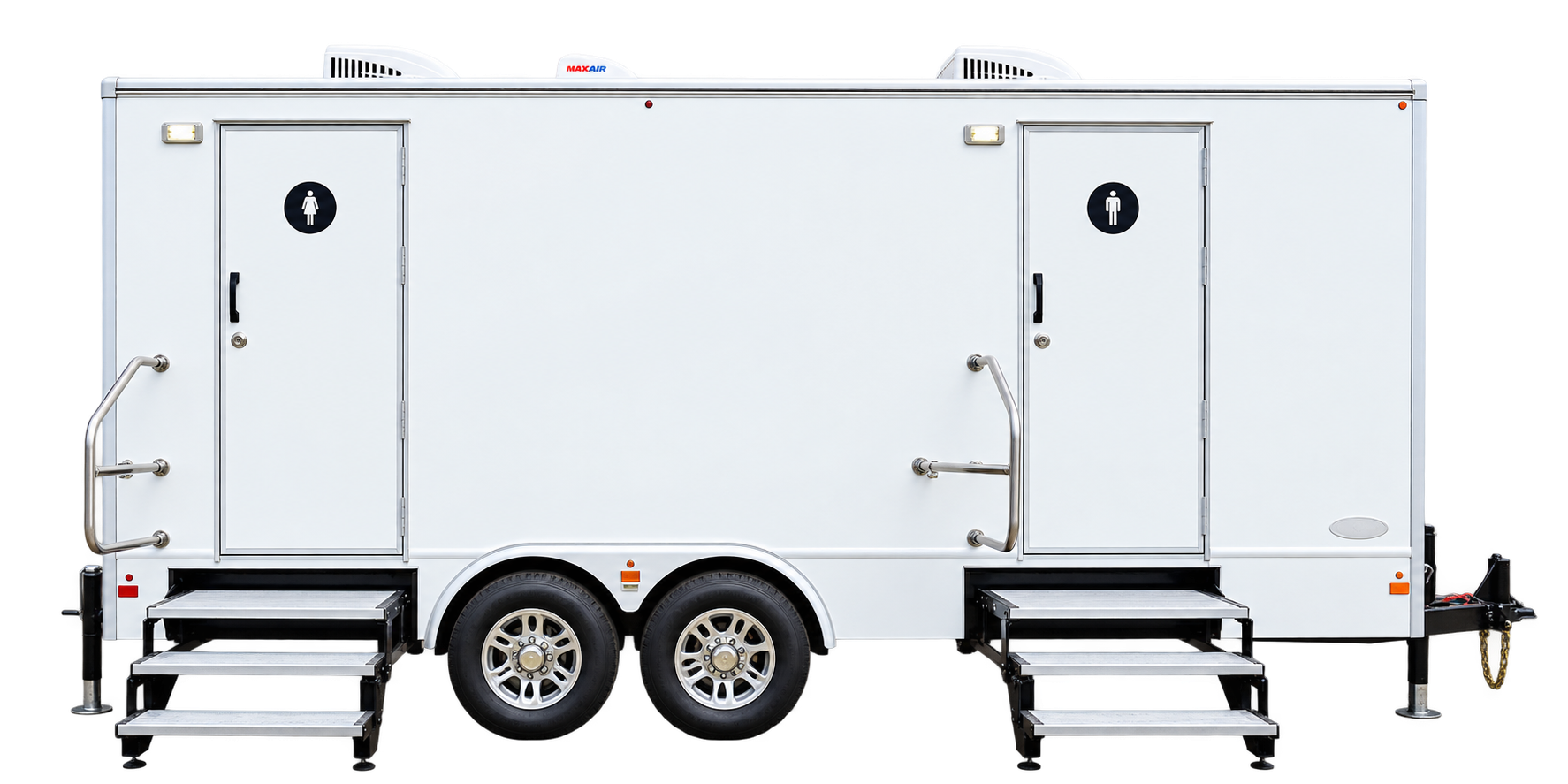 10-stall luxury restroom trailer rental in Nashville, TN