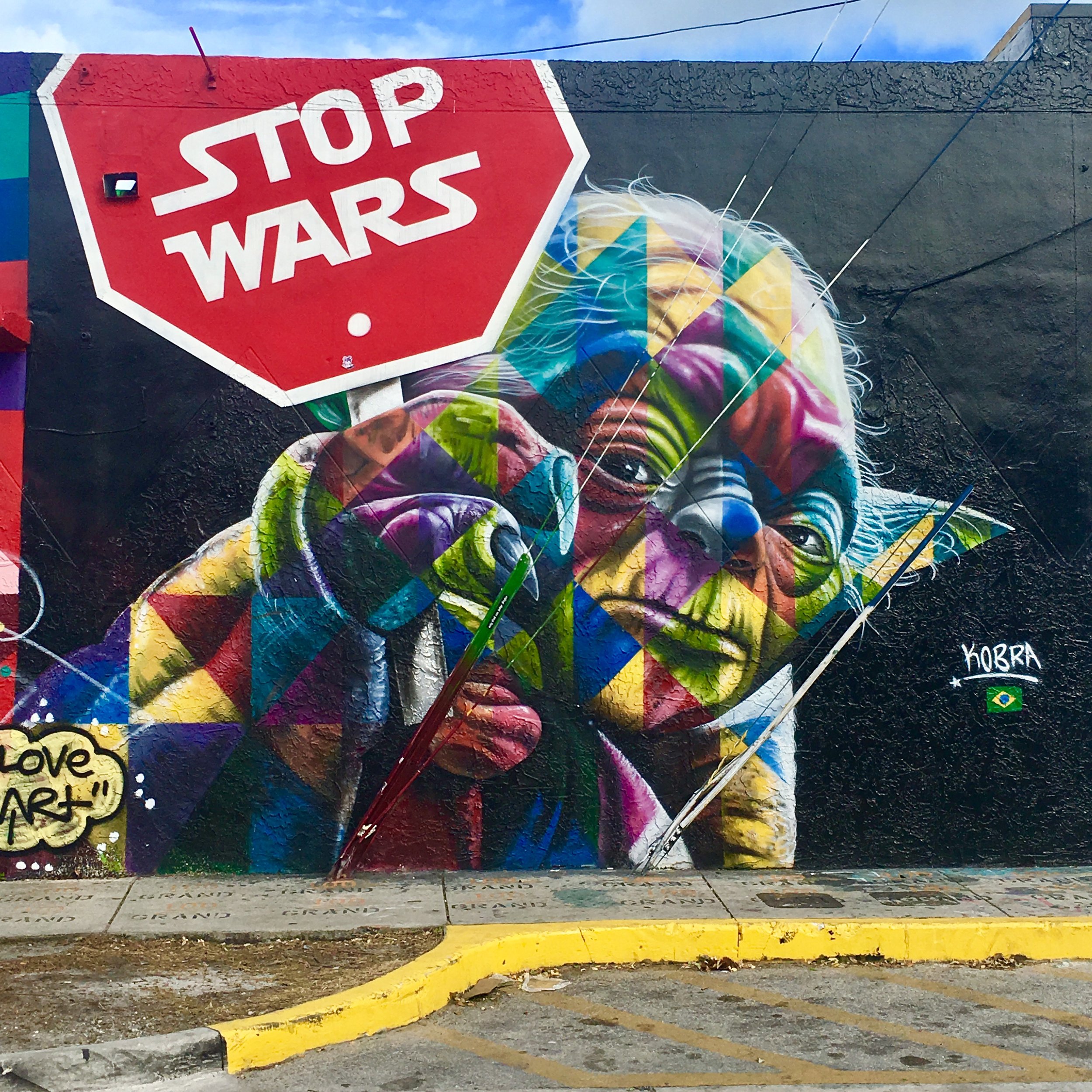 Eduardo Kobra in Miami, Stop Wars