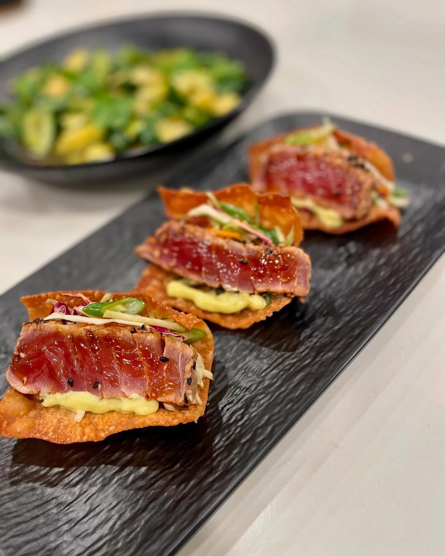 A Love Language: Ahi Tuna Wontons &amp; Smashed Cucumber Salad