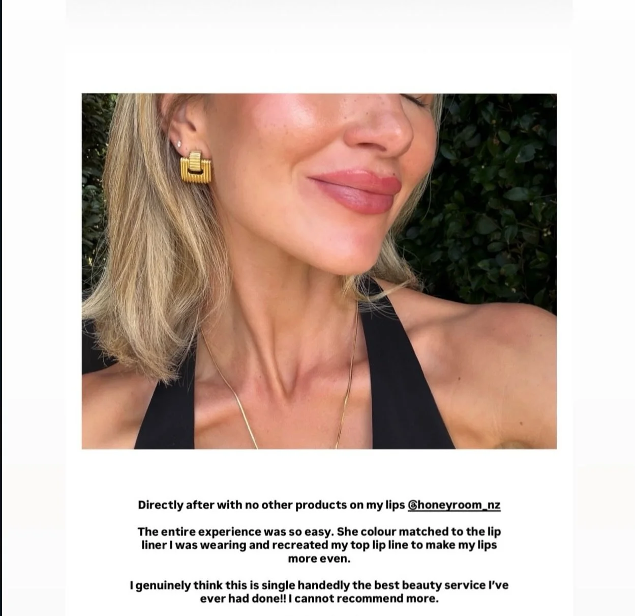 The dream lips. We altered the lip shape slightly to add symmetry and eventuate her beautiful lip shape: matched to a colour she feels comfortable wearing daily. To wake up bare faced with lips that have colour and definition is a low maintenance gir