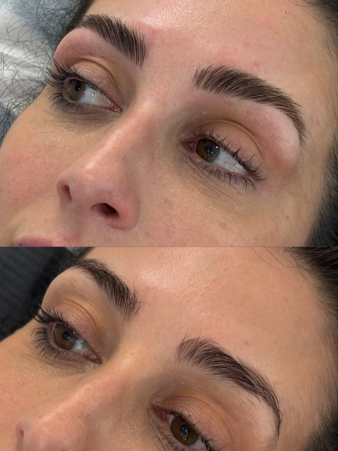 Another beautiful fluffy full microblading on another beautiful canvas 👌🏽