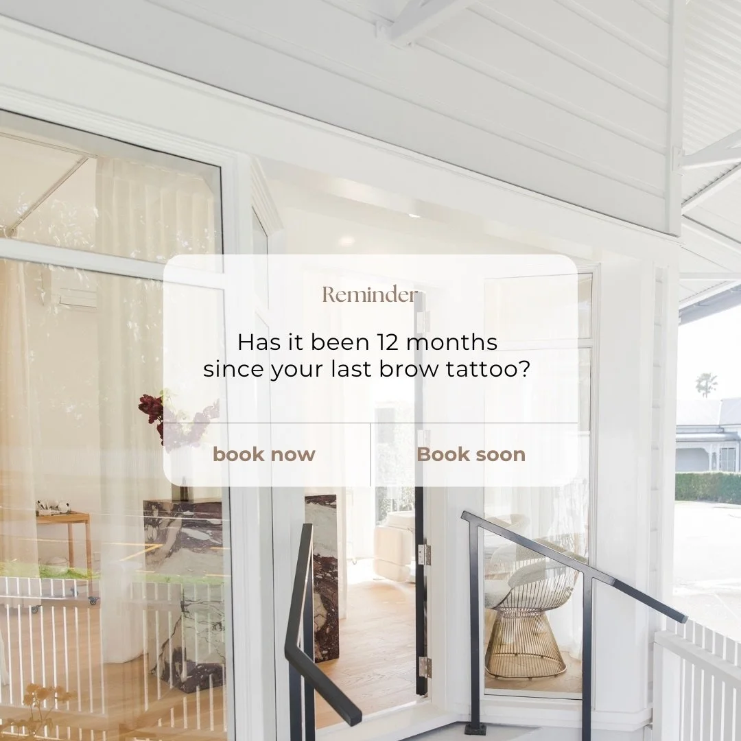 A good reminder for all our brow tattoo honey&rsquo;s - if you&rsquo;re touch up is due, book it in for the freshen up they deserve x