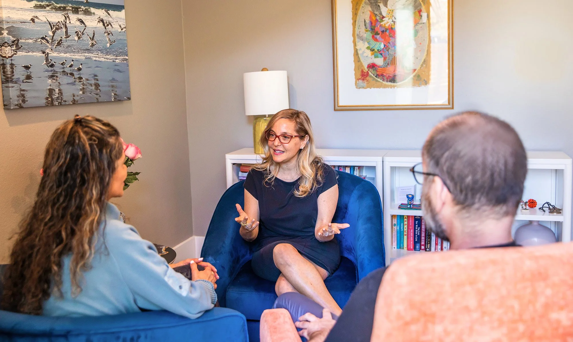 Debbie Radzinsky, LCSW Couple Receiving Therapy: Licensed Psychotherapist in Austin Texas and New York