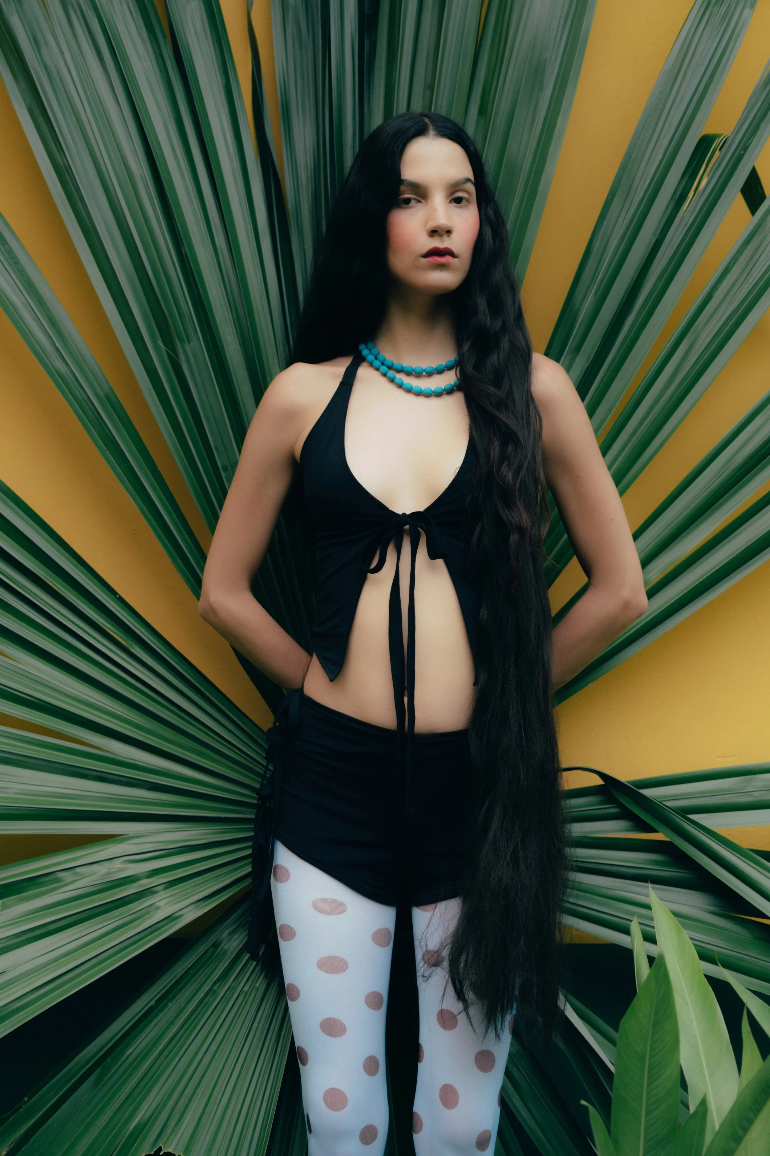 Halter swim top
