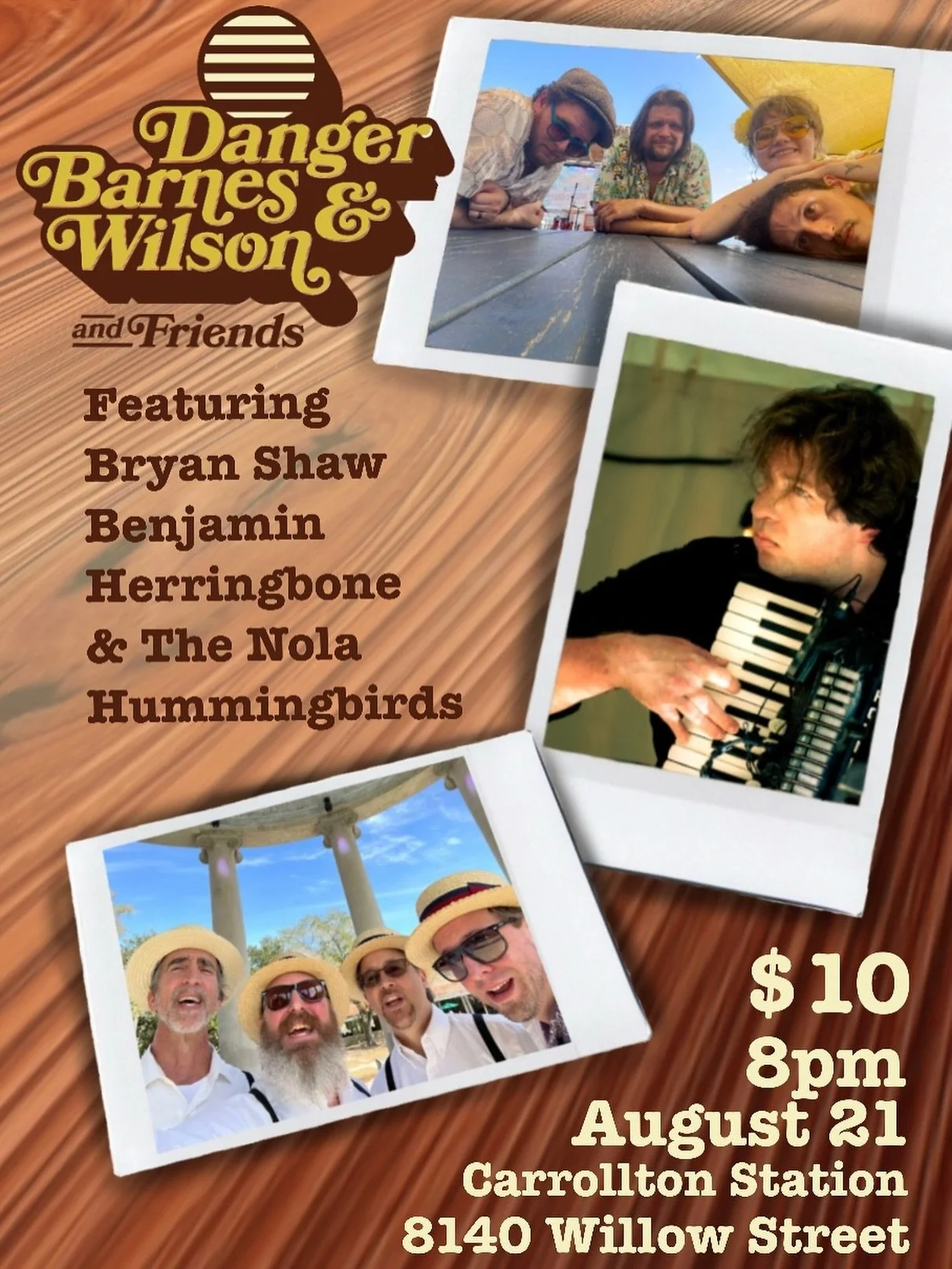 We can&rsquo;t wait to share this special event coming up next week!

Danger, Barnes &amp; Wilson have gathered some dear friends together for a spectacle of whimsy and wonder at Carrollton Station. We will be charmed by the old world shanties of The