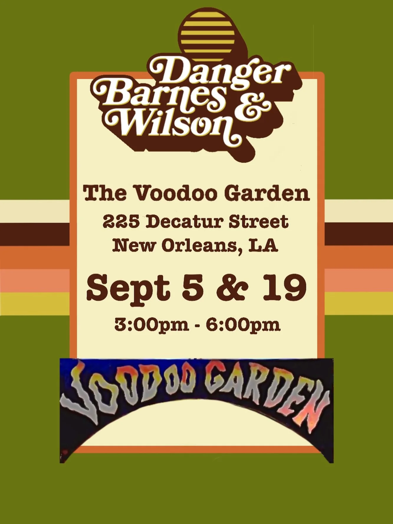 Catch that laid-back, feel-good, retro DBW sound at The Voodoo Garden through September. We will be serving up some afternoon delights in the beautiful courtyard of House Of Blues. Come for the beers, stay for your ears. 

#houseofblues #voodoogarden