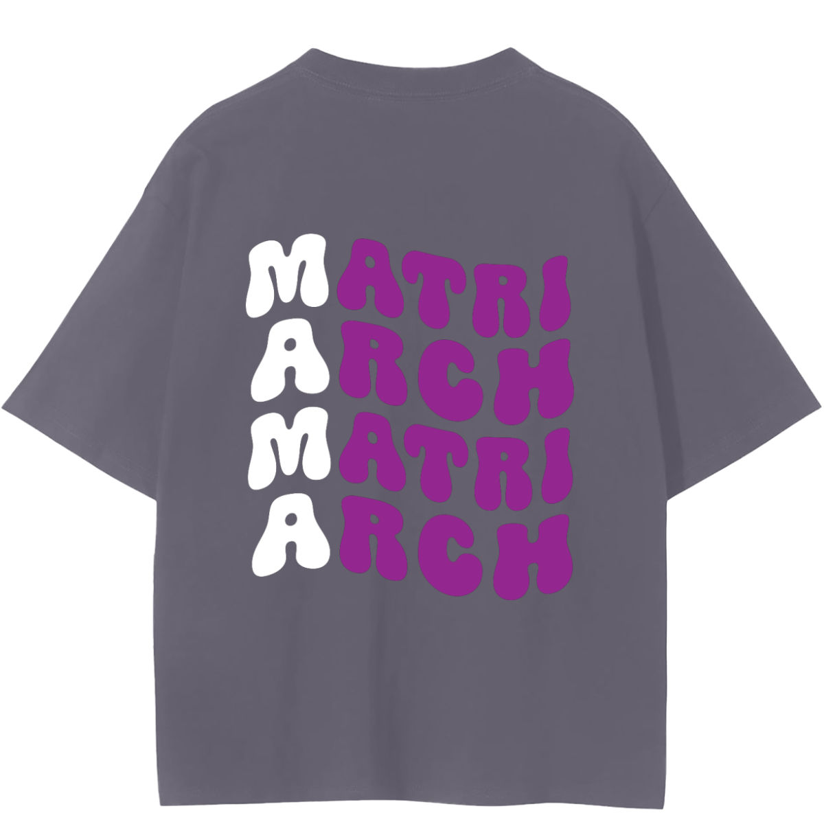 Matriarch MAMA T-Shirt Gray Back.png