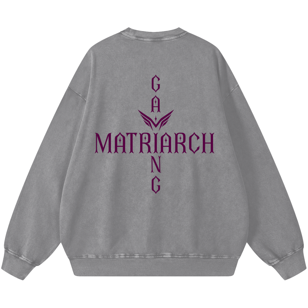 Matriarch Purple Criss-Cross Sweatshirt
