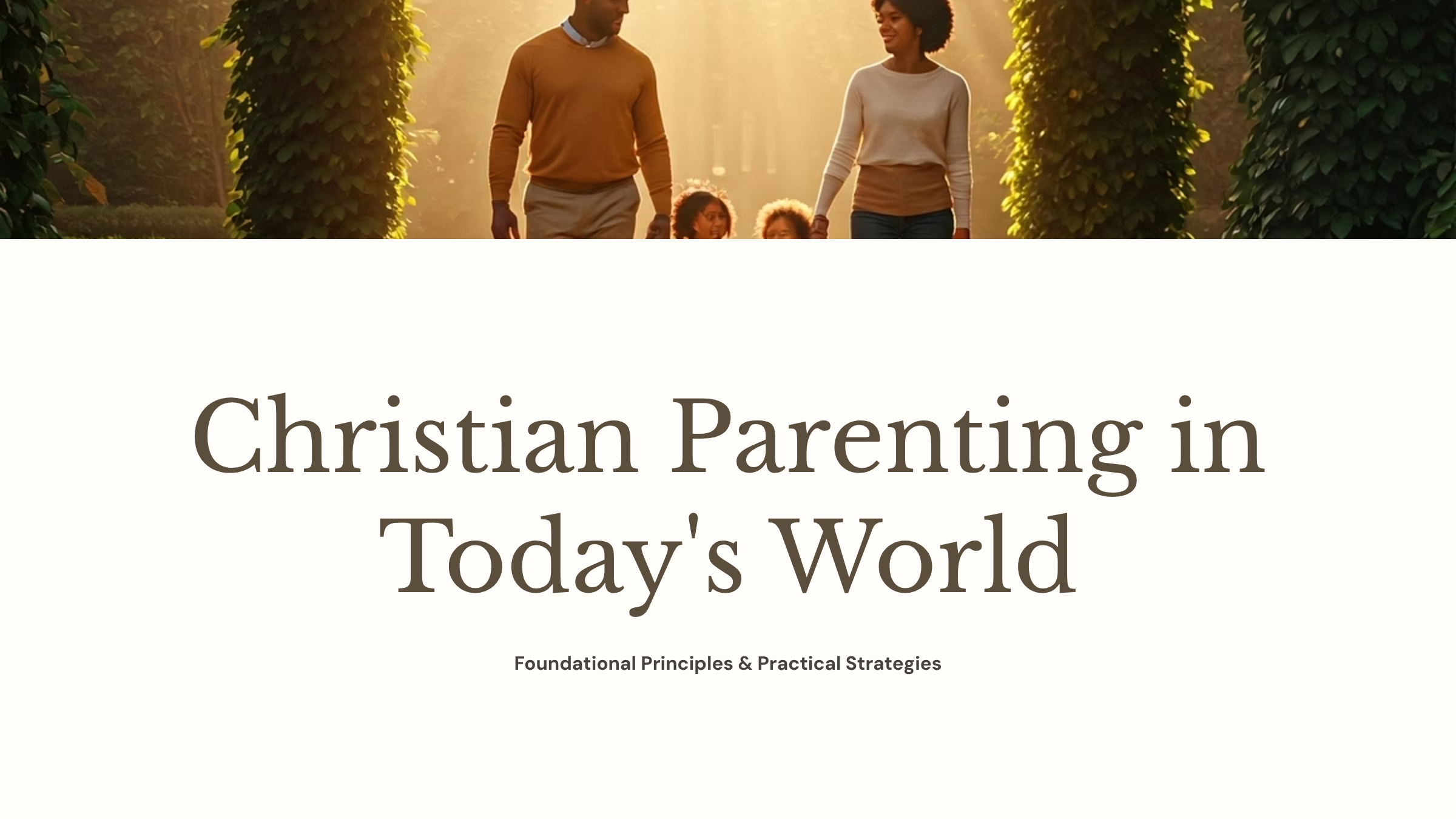 Christian Parenting in Today’s World