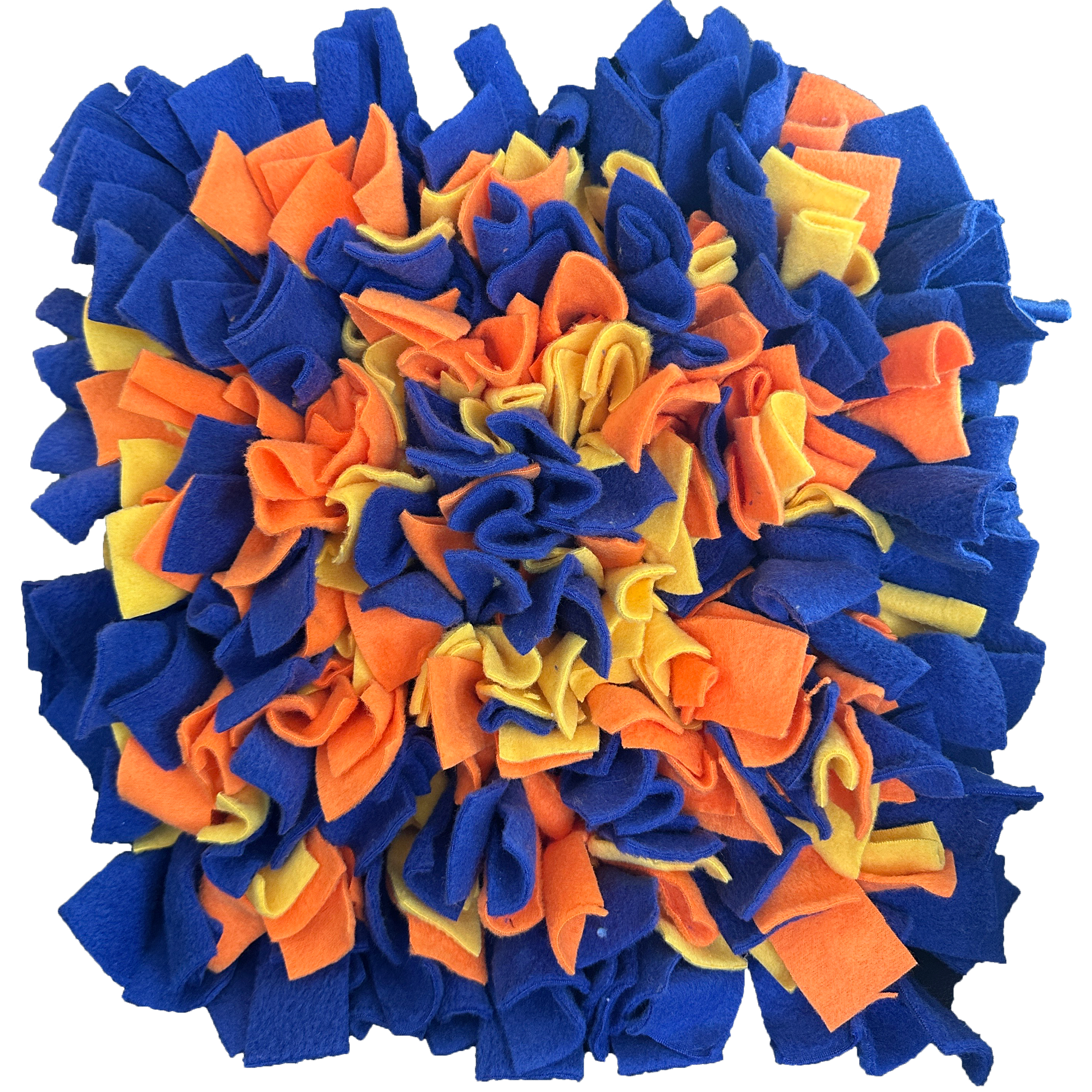 Snuffle Mat - Dark Blue, Orange, Yellow