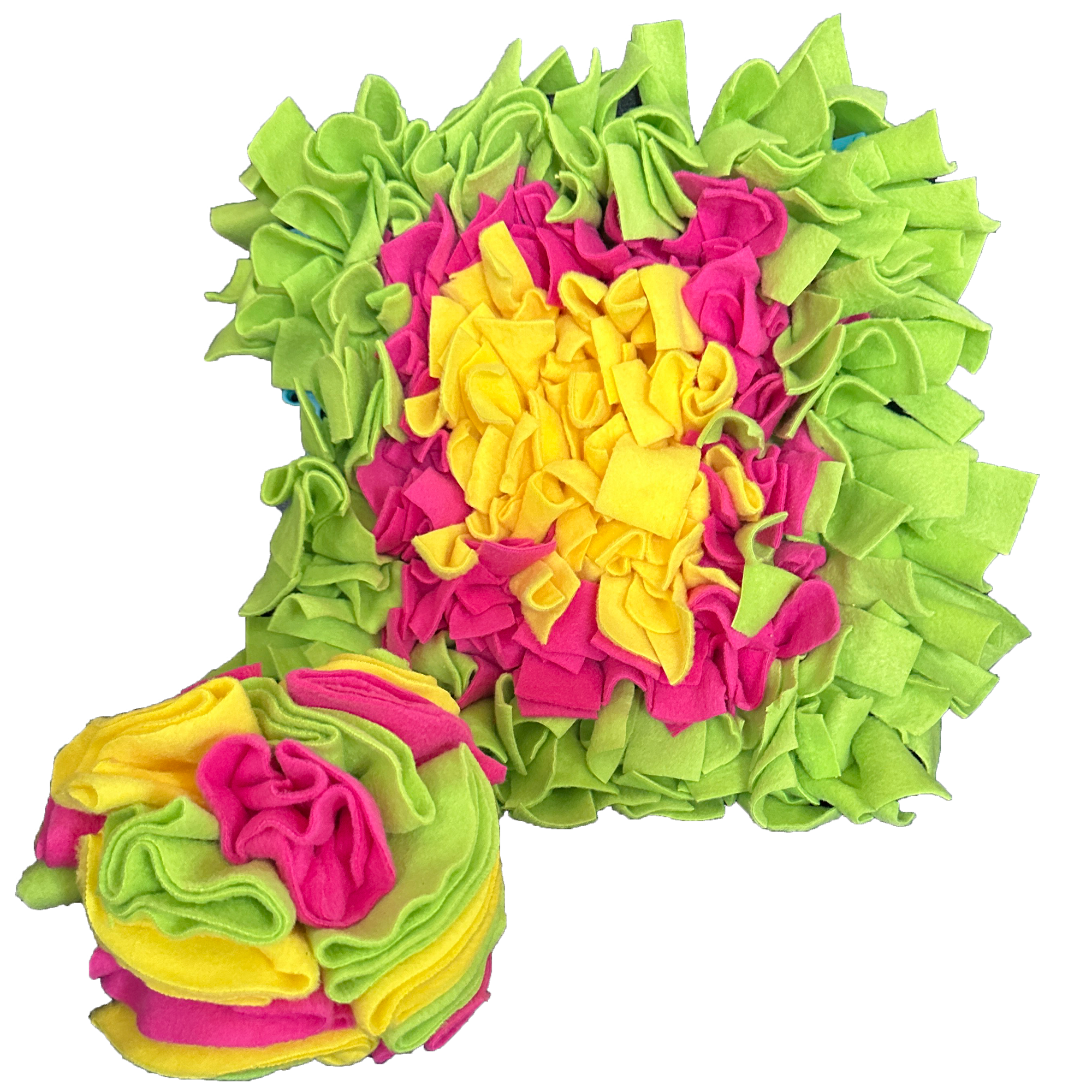 Snuffle Mat + Ball Set | Neon Pink, Green, Yellow