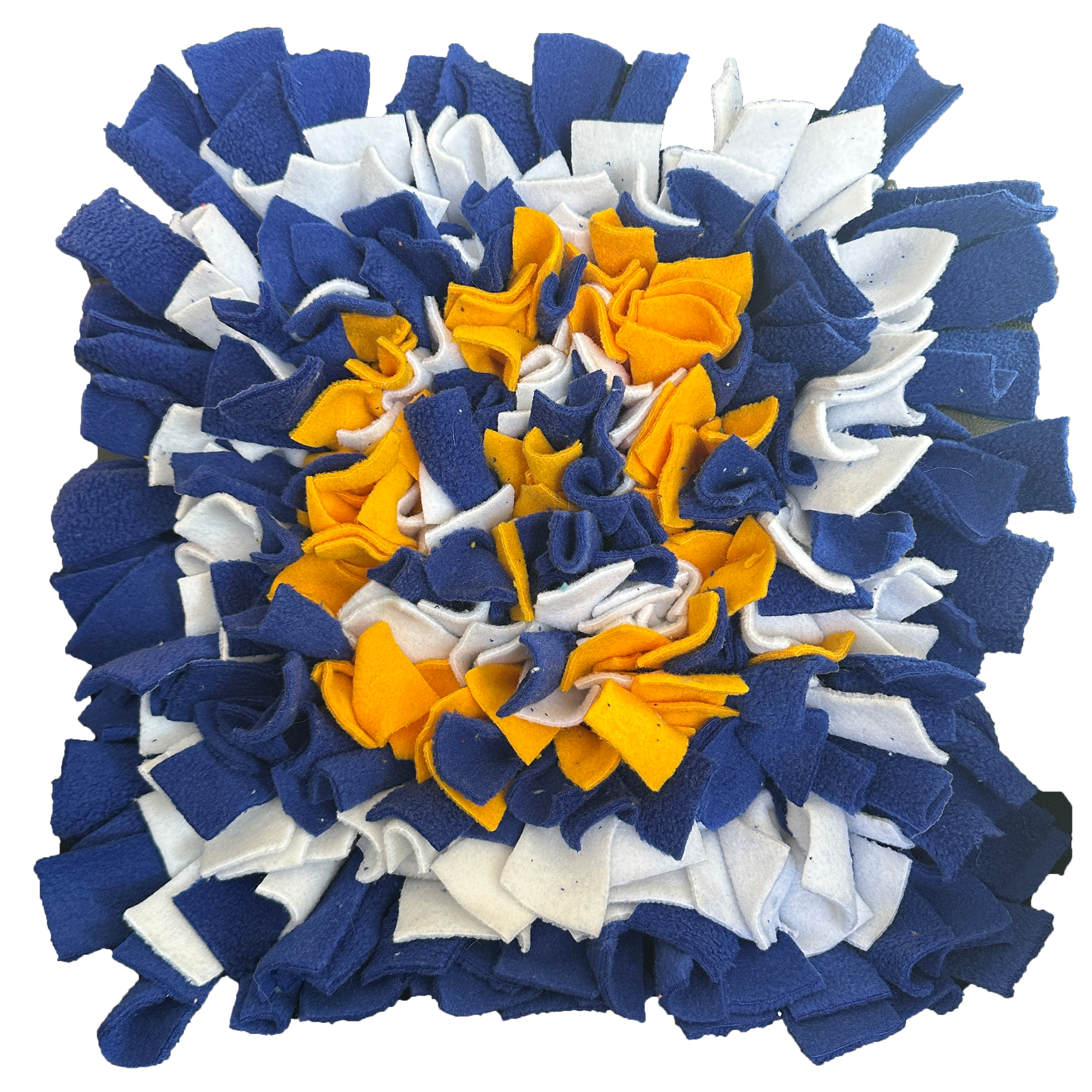 Snuffle Mat - Dark Blue, Yellow, White