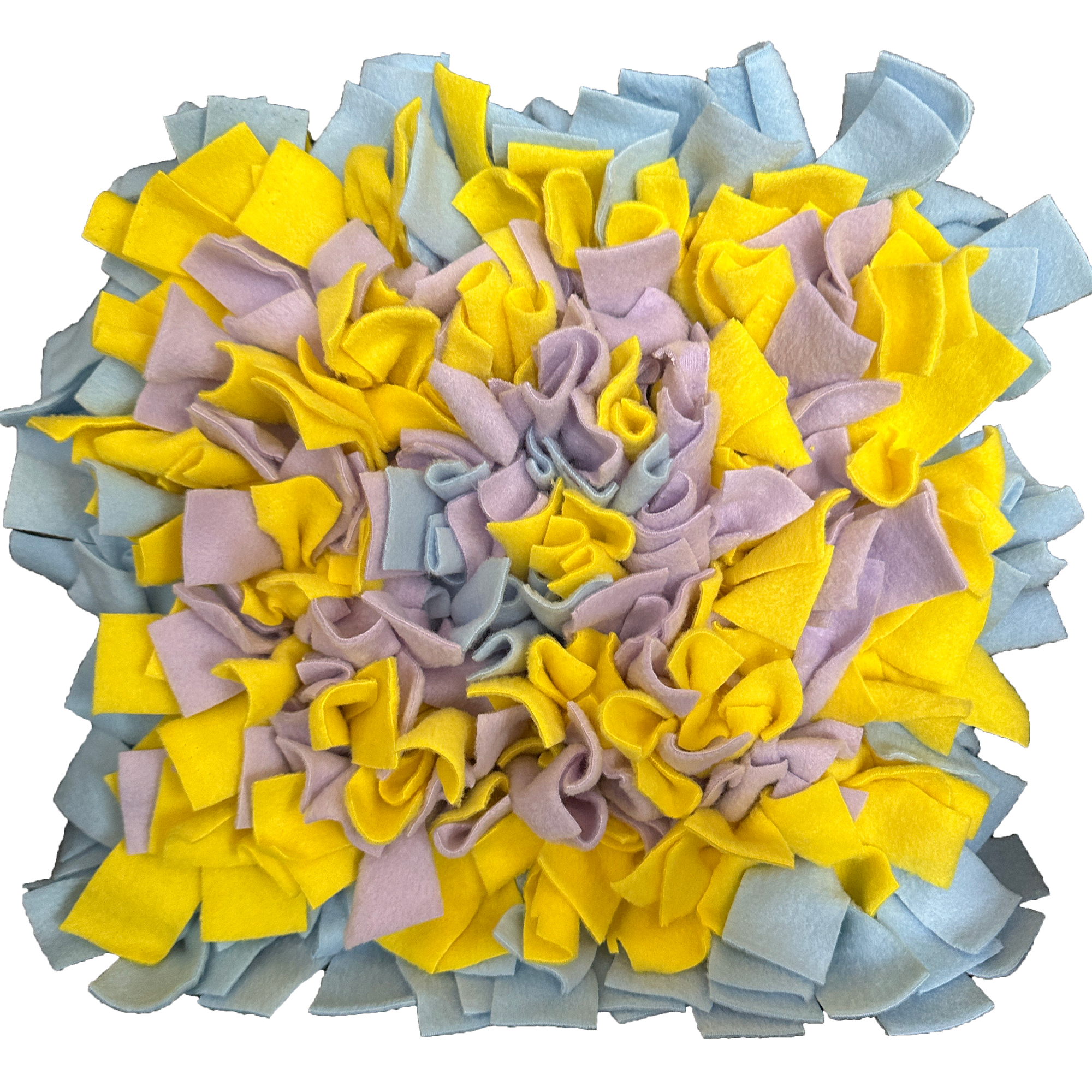 Snuffle Mat -Baby Blue, Pastel Purple, Bright Yellow