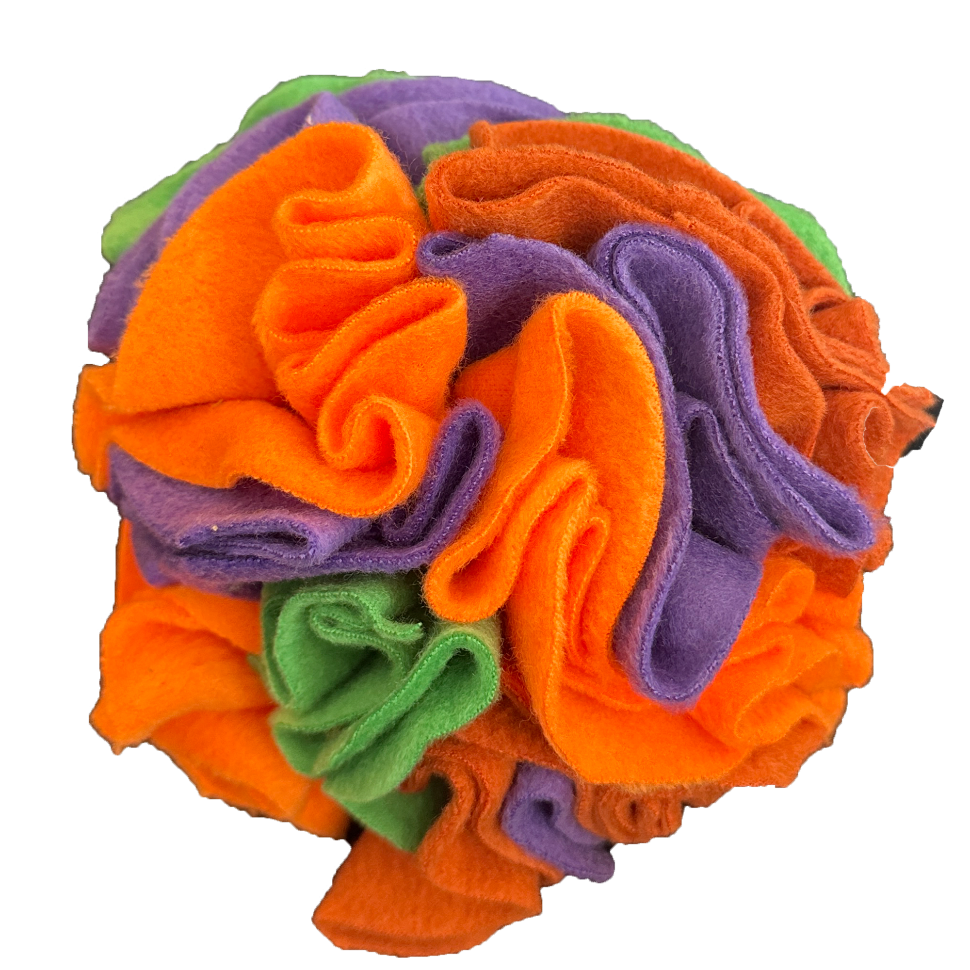 Snuffle Ball | Bright Orange, Purple, Green