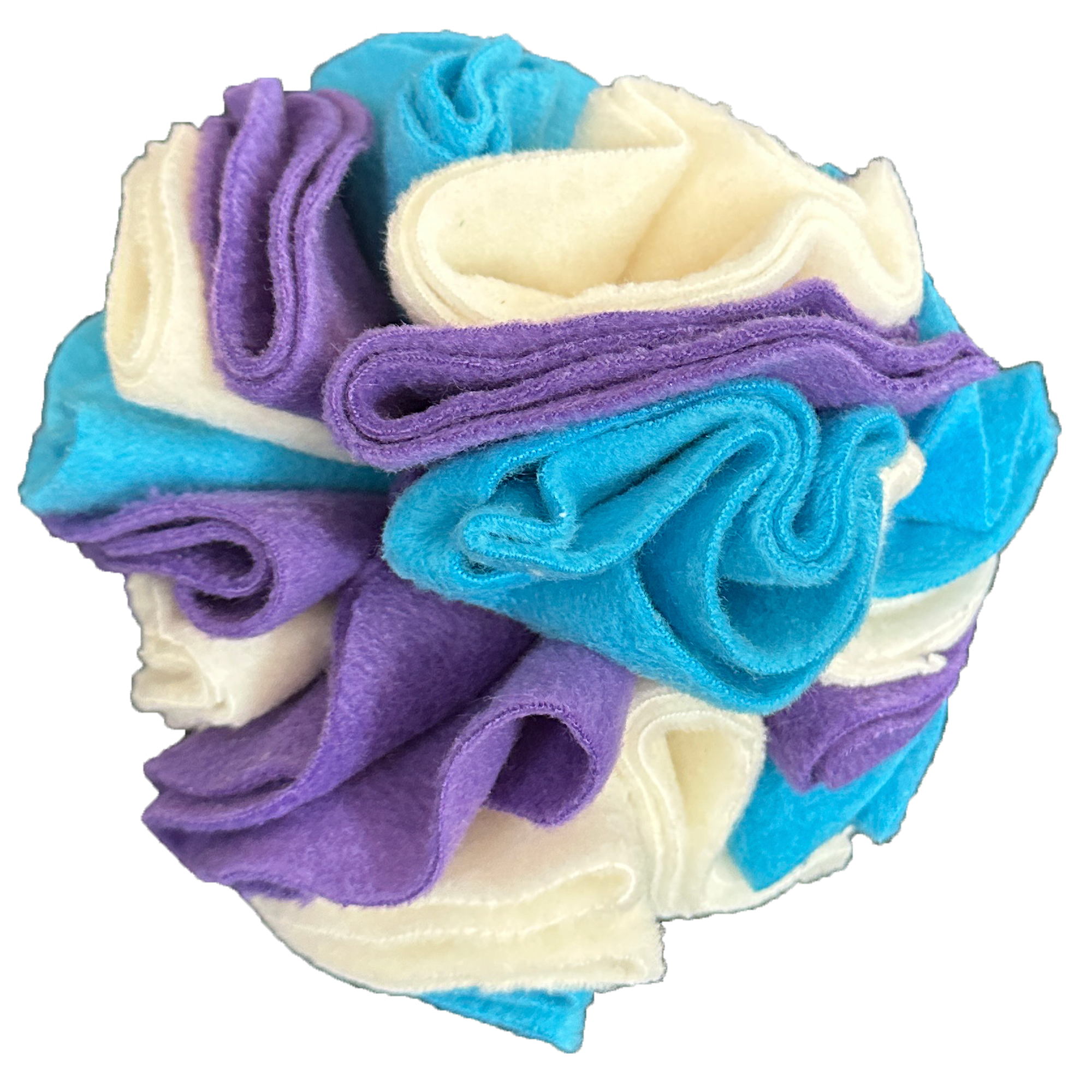 Snuffle Ball - Purple, Cream, Blue