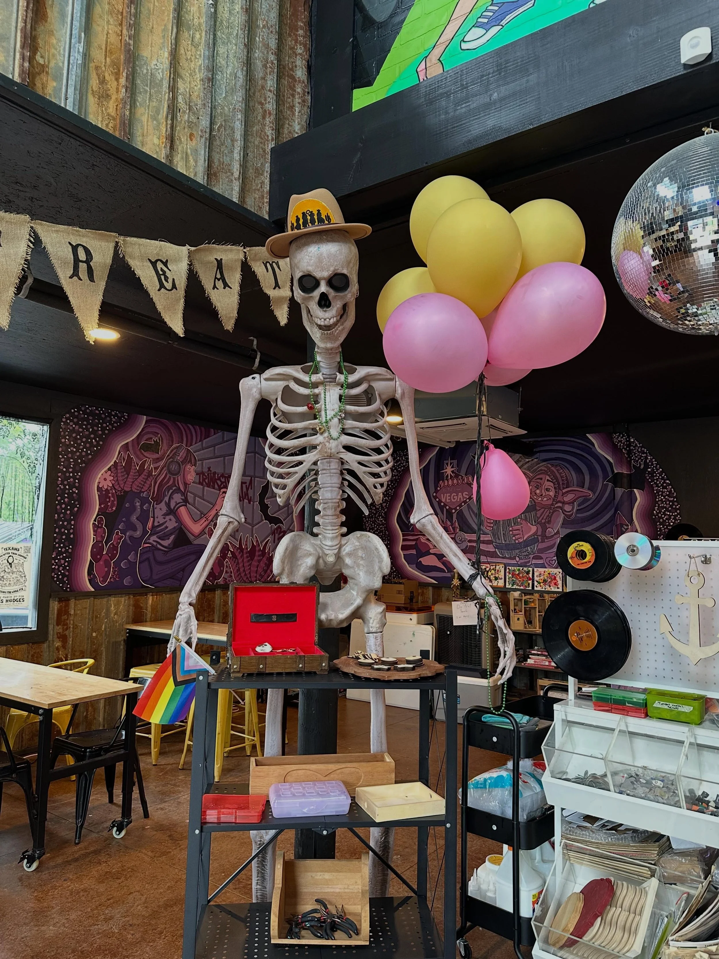 Come say hi to Bob this summer. He&rsquo;s waiting for you&hellip; #smallbuisness #diy #thingstodoatx oh and we do birthday parties 🥳