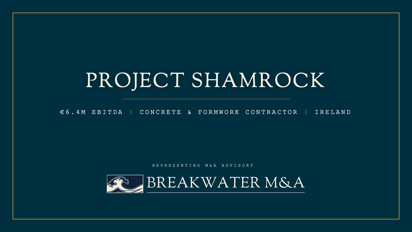 €6.4M EBITDA | Formwork &amp; Concrete Contractor | Ireland