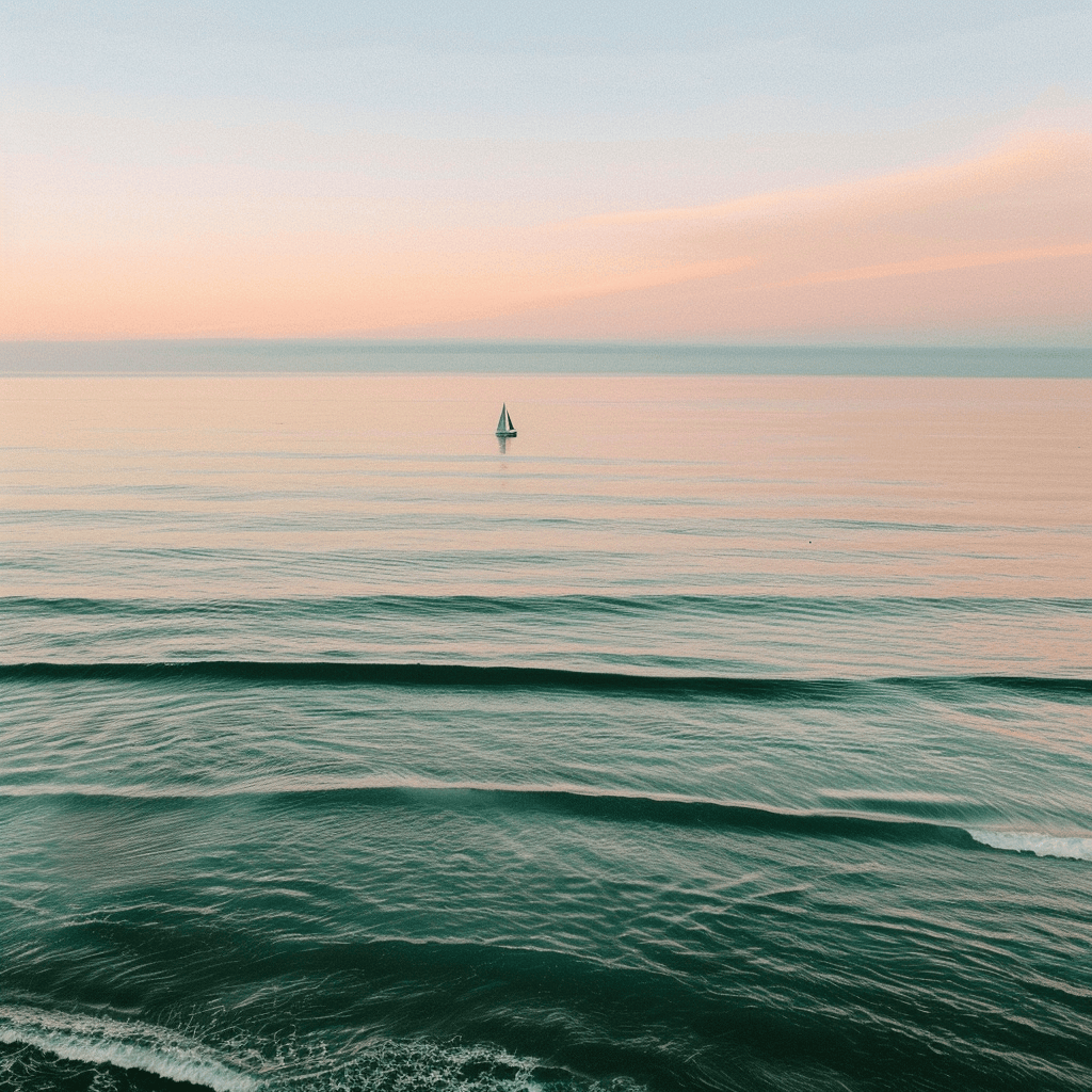 Serene ocean sunrise symbolizing a stress-free business sale process with Breakwater M&A.