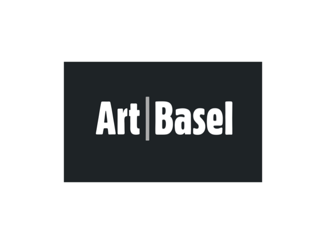 Black and white logo with the text 'Art | Basel' in bold font.