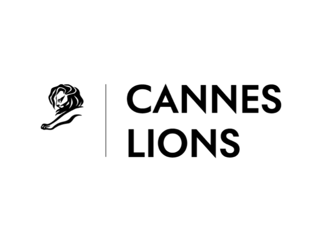 Logo of Cannes Lions featuring a stylized lion's head logo on the left and the words 'Cannes Lions' in bold on the right.