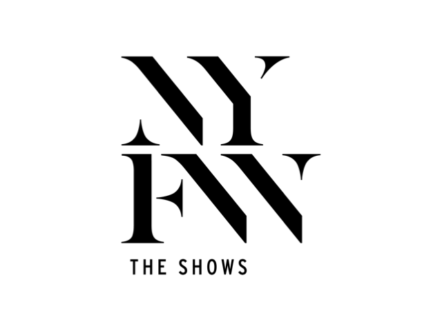 Logo with overlapping black letters N and Y and a diagonal line, with the text 'THE SHOWS' underneath