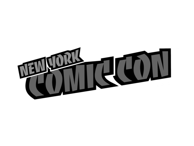 New York Comic Con logo in black and gray text with a shadow effect.