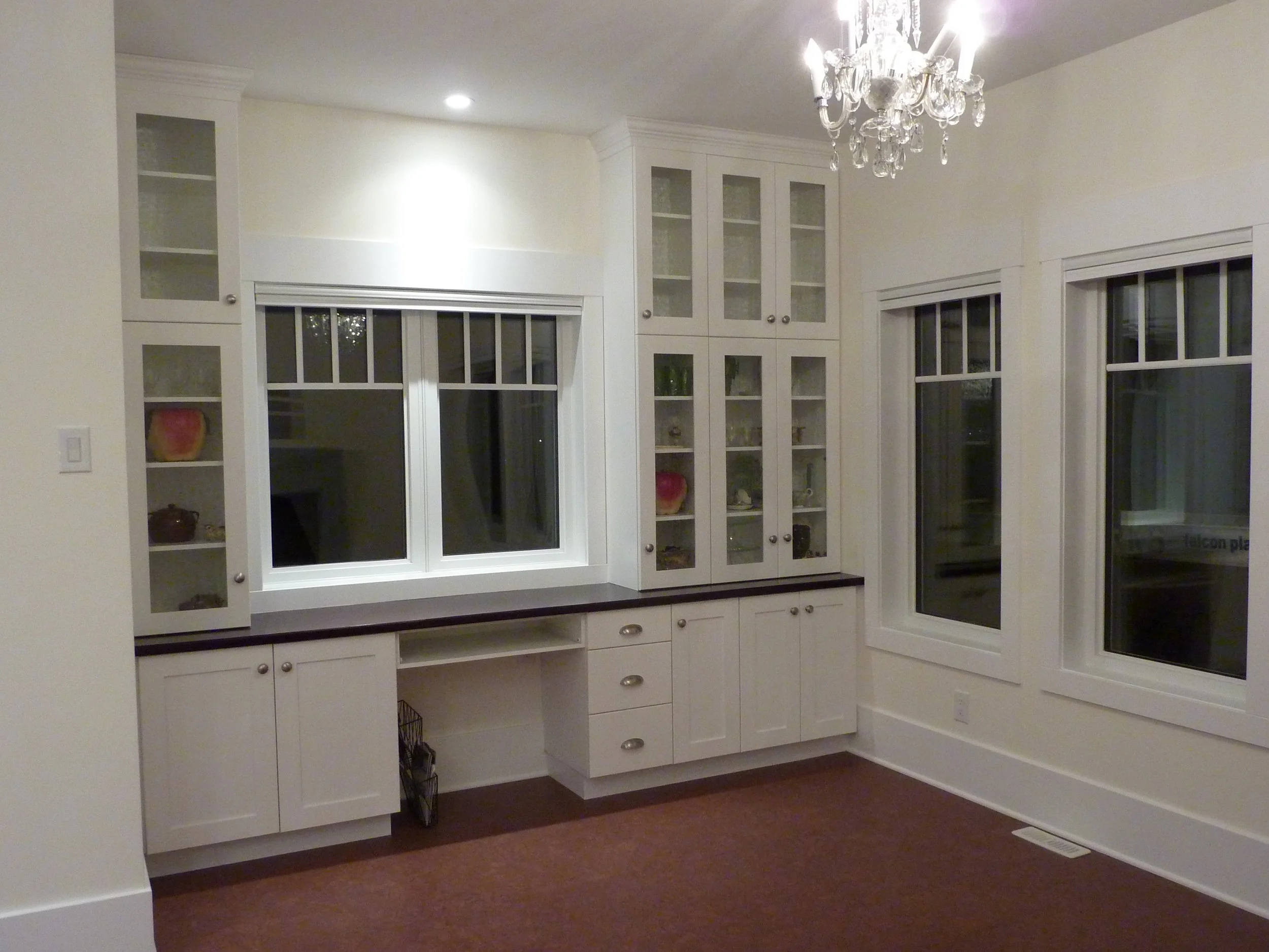 Dining room desk and cabinets.JPG