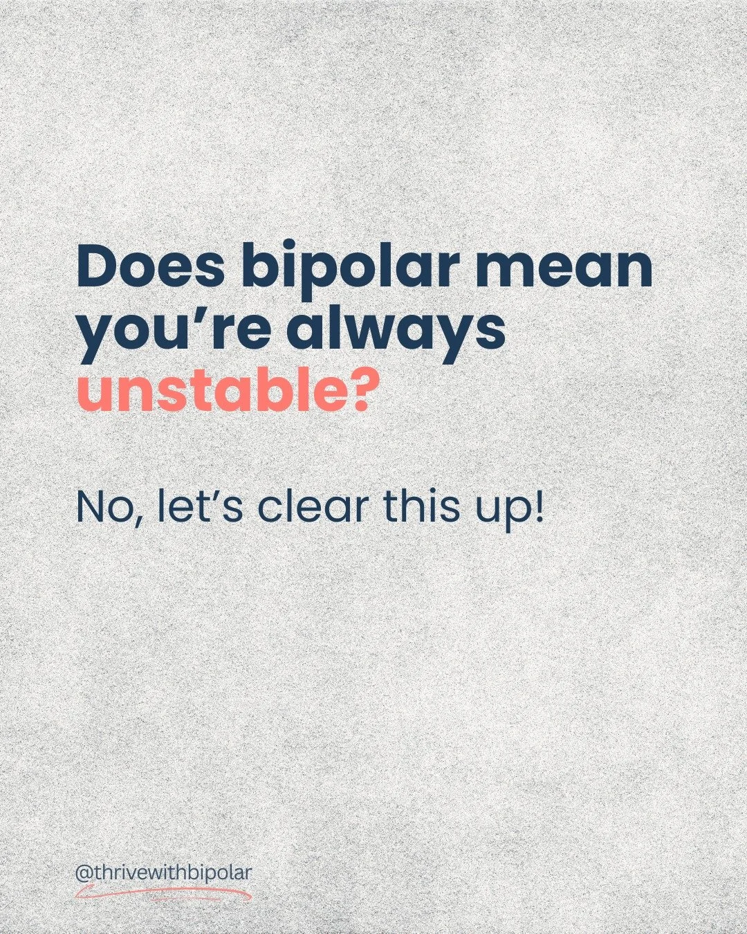 Bipolar disorder doesn’t mean you’re always unstable; it means your mood regulation works differently. 
Many people with bipolar disorder live stable, balanced lives when their treatment and support are in sync.
#BipolarAwareness #Livin
