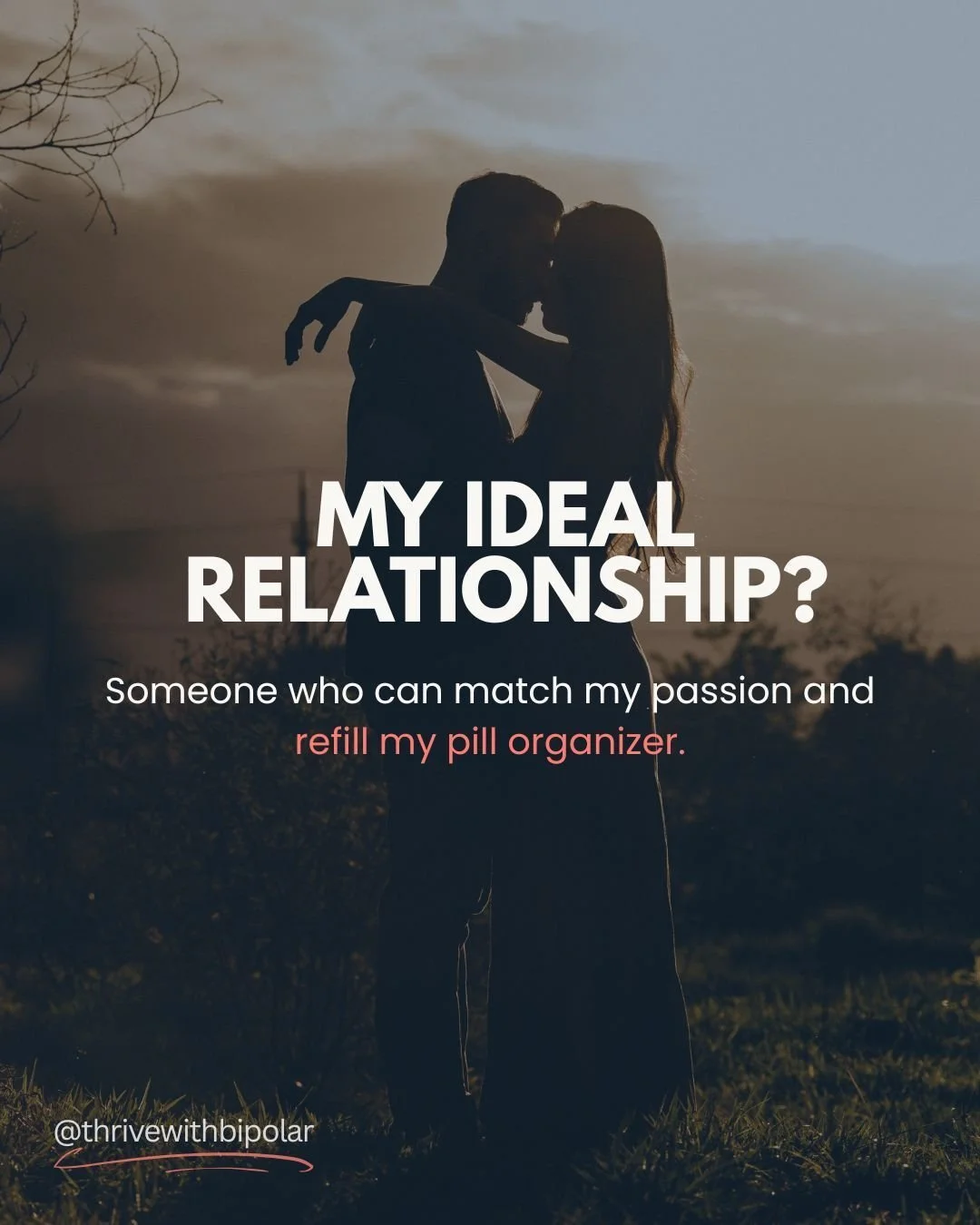 Passion is great. But partnership? That’s where real intimacy lives. The refill reminders, the quiet check-ins, and the steady presence are what's important. 
#ThrivingWithBipolar #BipolarAwareness #LivingWithBipolar #BipolarDisorder #MentalHe