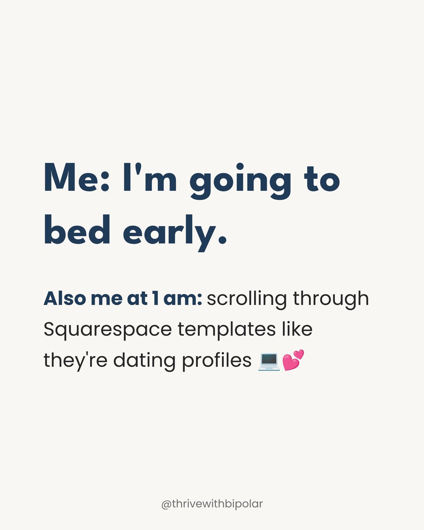 I always tell myself I&rsquo;m going to bed early&hellip; and then my brain clocks in for its second shift at midnight🌙

Late nights are when I feel the most alive, creative, and strangely calm.

Anyone else a night owl, too?

#nightowl #bipolarlife