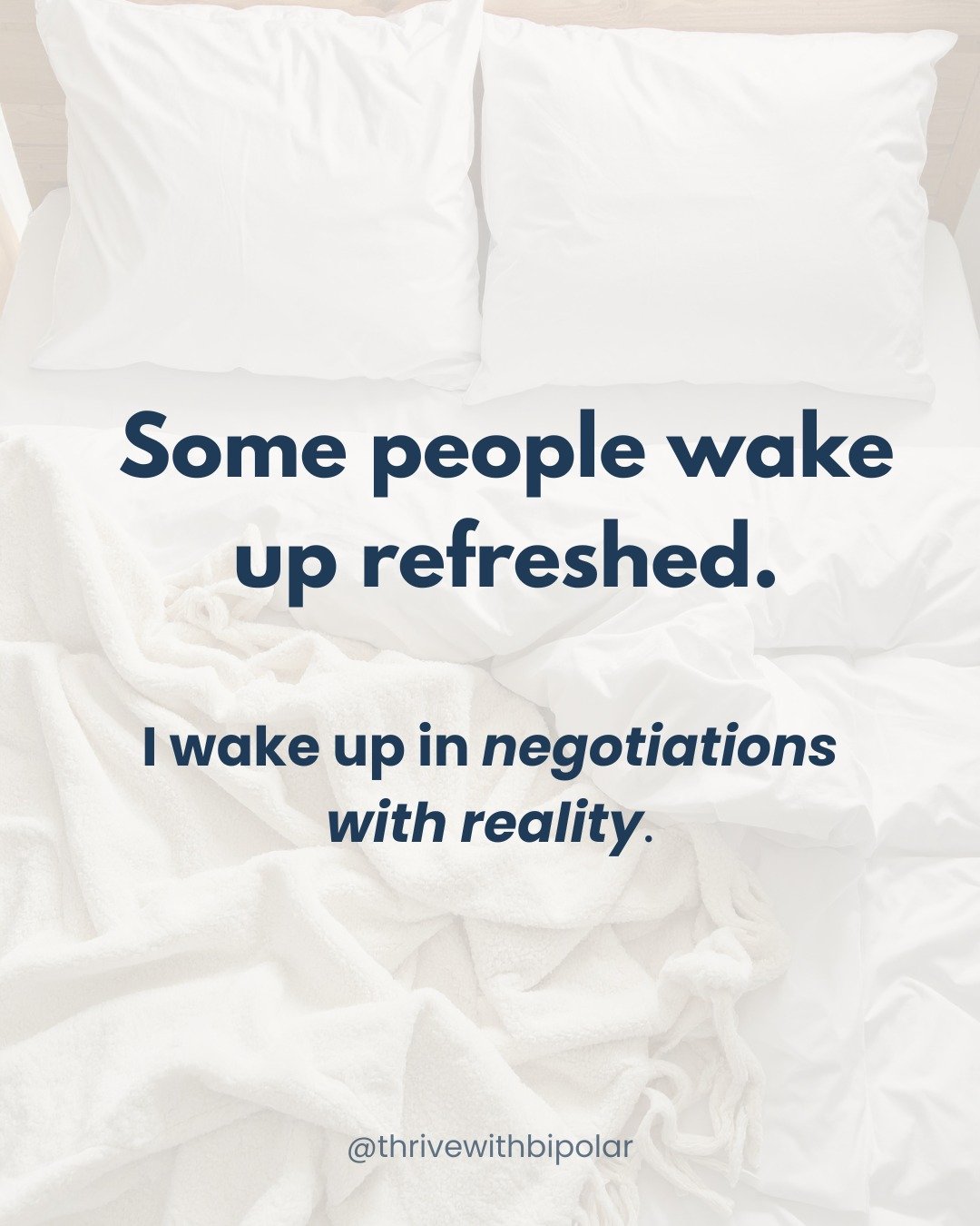 If mornings feel harder than they should, you&rsquo;re not the only one. 

#mentalhealthmemes #bipolardisorder #bipolarawareness #bipolarlife #morningstruggles