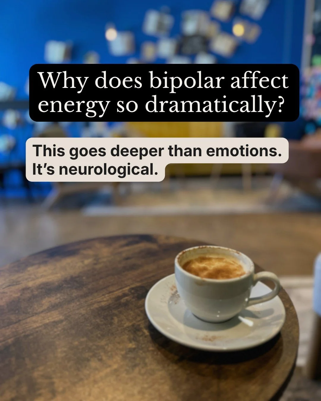 Bipolar affects energy so dramatically because the systems that regulate mood, sleep, and motivation are impacted by the brain&rsquo;s circadian rhythm, which is disrupted in bipolar. When that rhythm shifts, neurotransmitters like dopamine and serot
