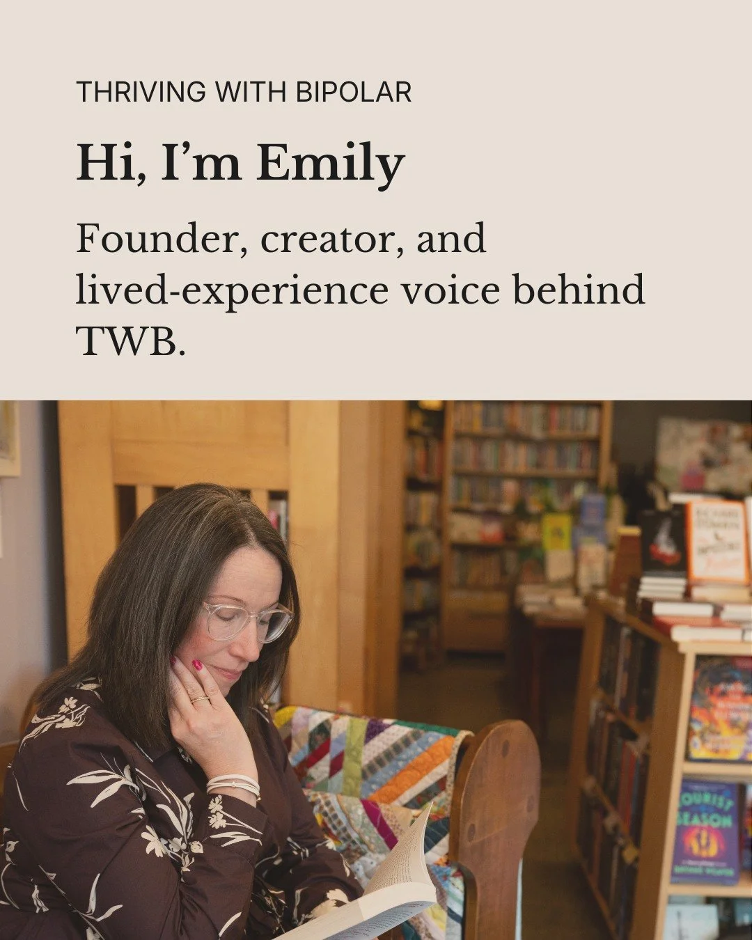 I am a former therapist living with bipolar I, and I create content that makes this condition easier to understand.

If you&rsquo;re navigating bipolar, you&rsquo;re in the right place. 

#bipolar1 #BipolarDisorder #BipolarAwareness
#BipolarEducation