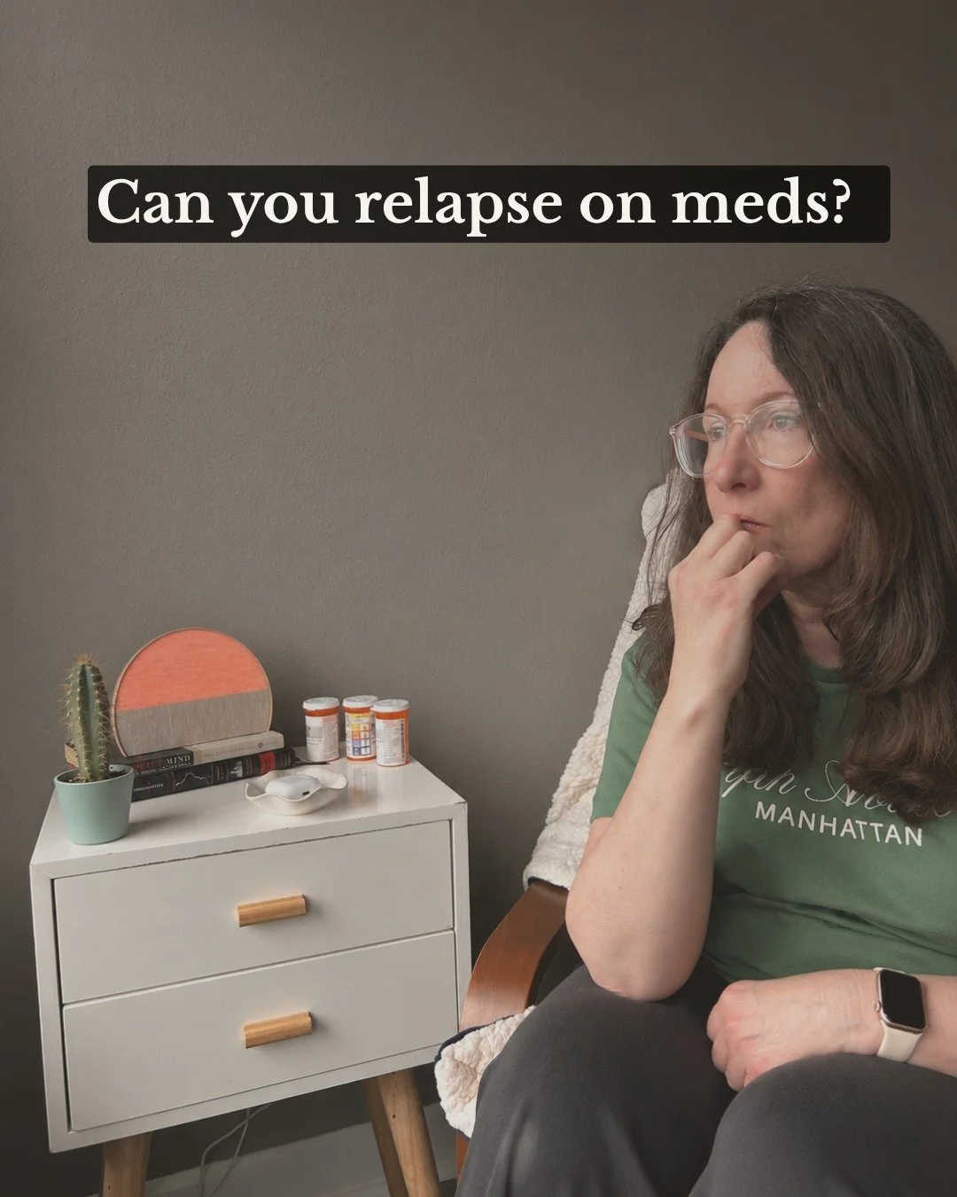 A question I hear often is: &ldquo;If you&rsquo;re taking your medication, can you still relapse?&rdquo; 
And I get why people ask. We want medication to be the thing that makes episodes go away forever. 

But the truth is that bipolar disorder doesn