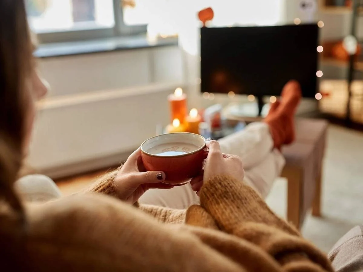 Woman feeling depressed in the fall