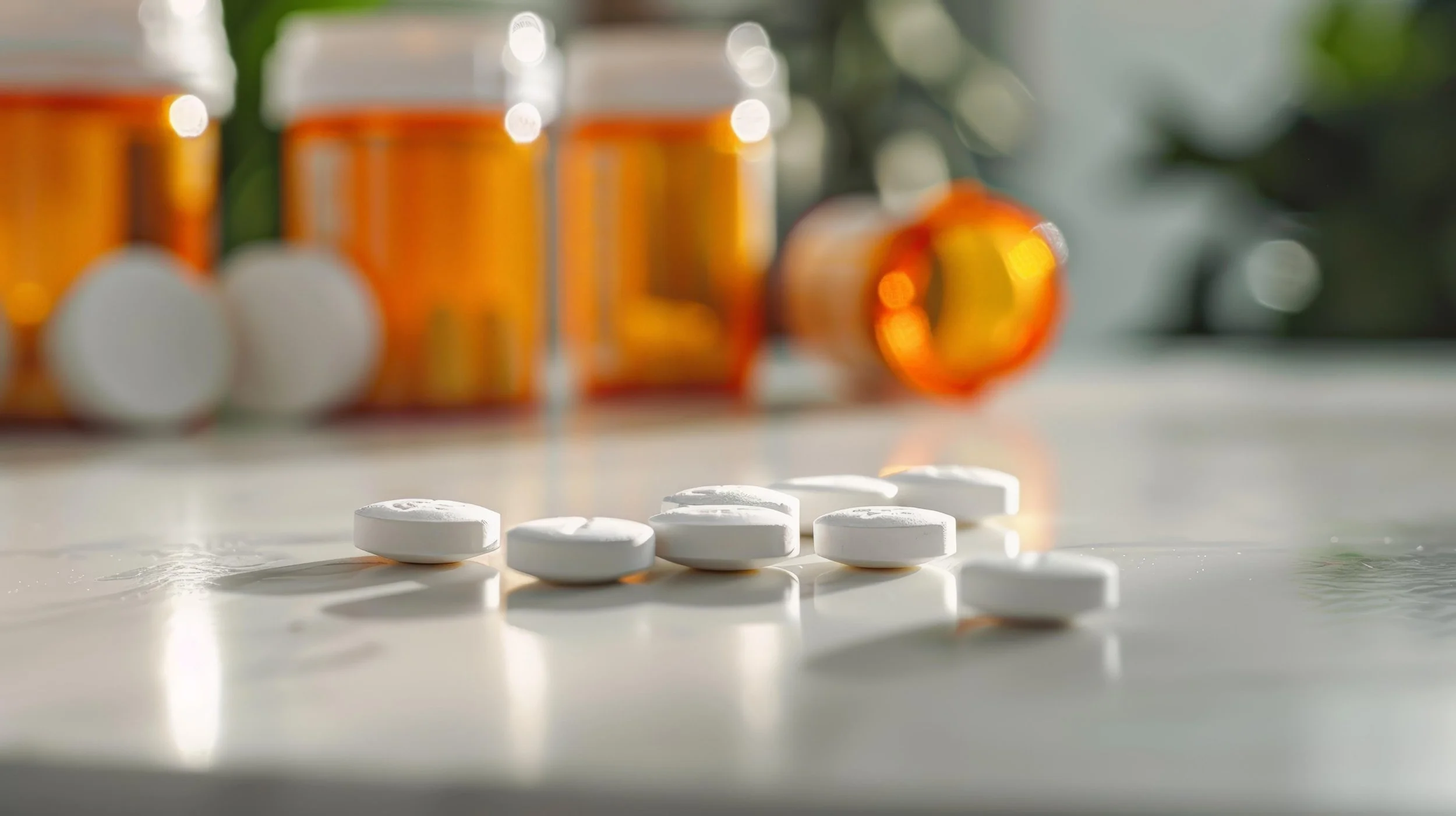 Bipolar disorder medications on a table