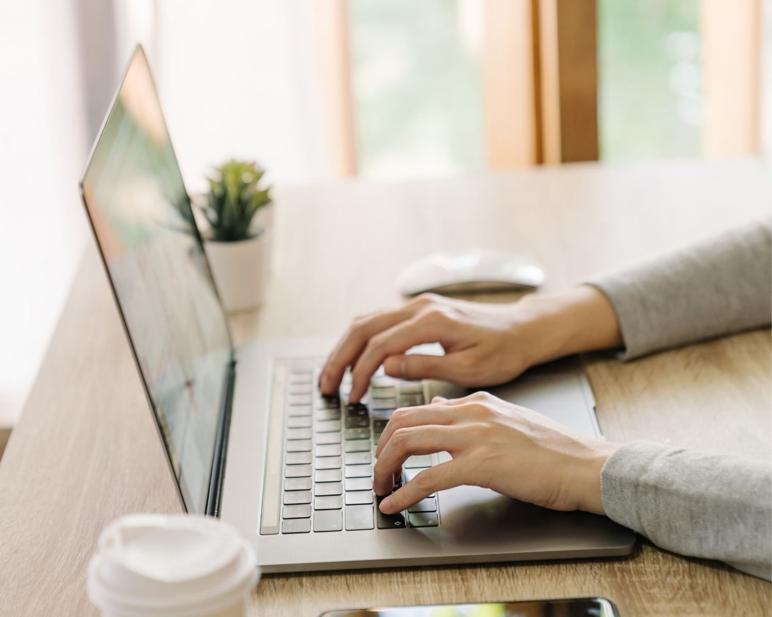 Person working on mental health writing and research