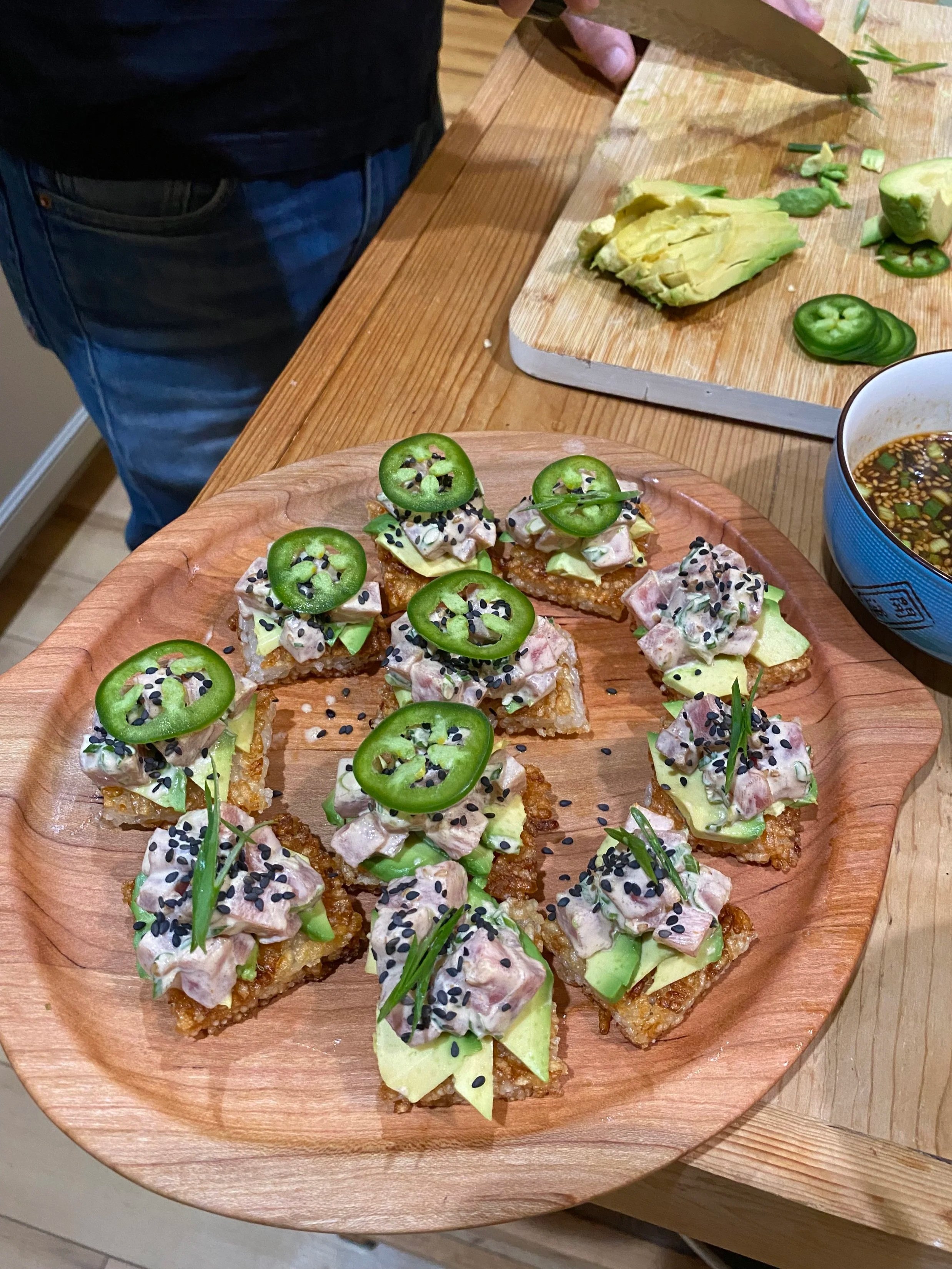 
Serving Tray for your Spicy Tuna Crispy Rice Bites (recipe incoming)