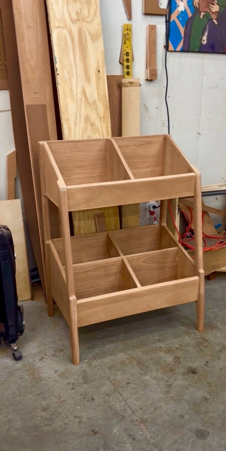 new vinyl rack in progress