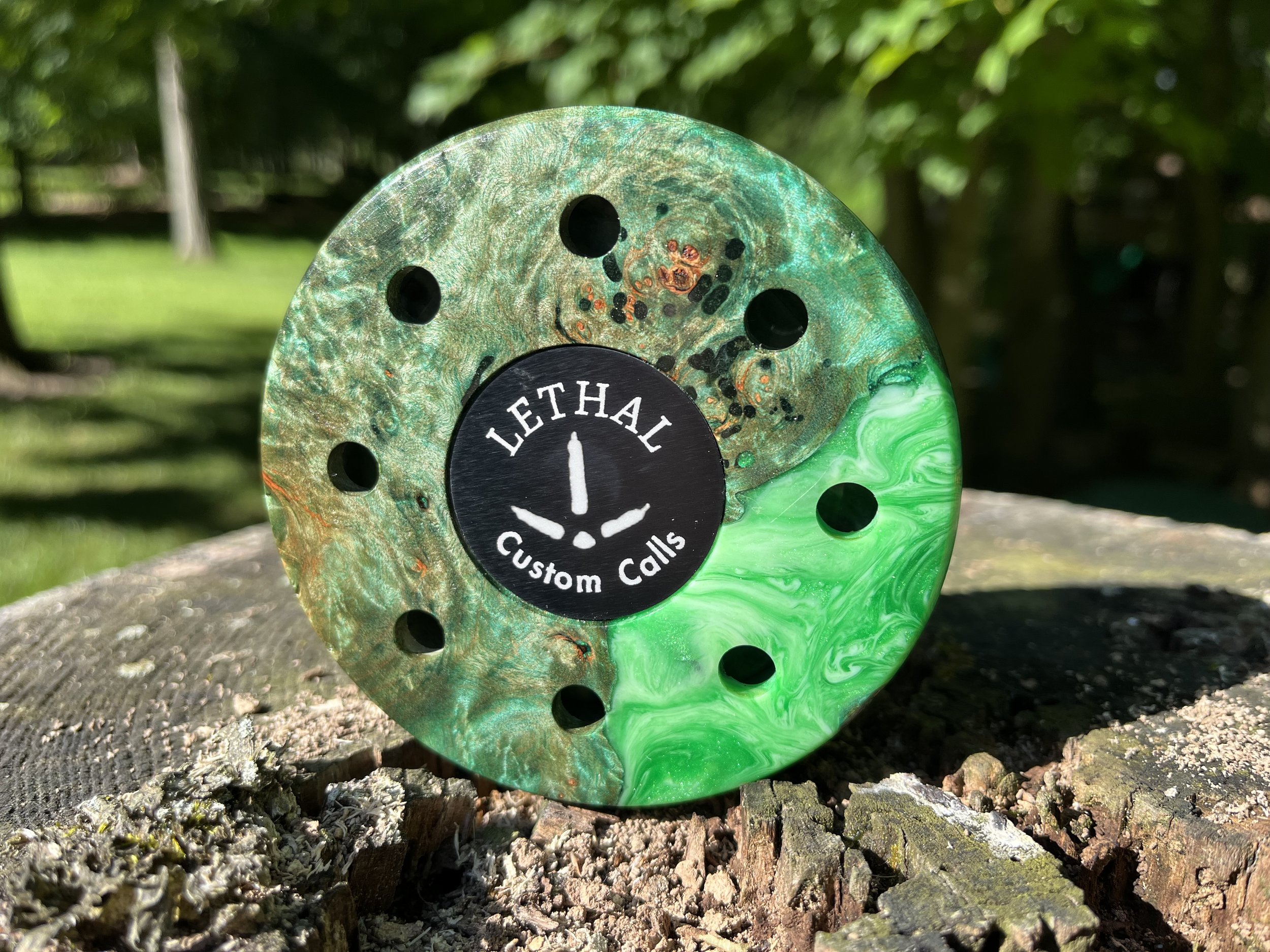 Custom maple burl hybrid pot call
