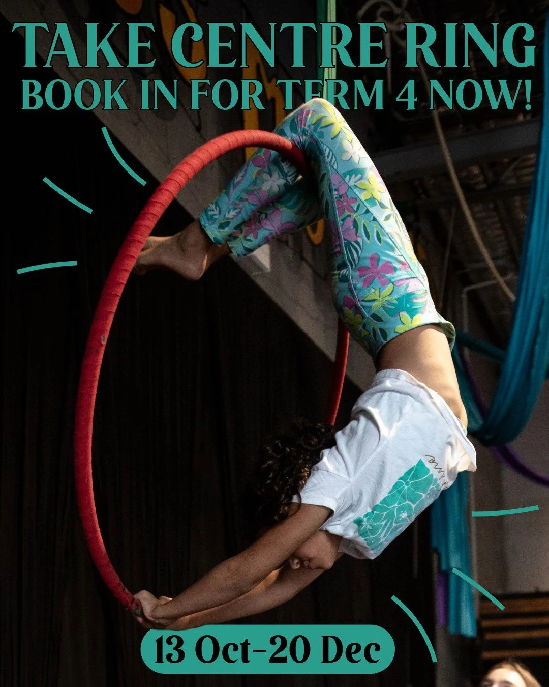 🎪✨ Term 4 is Almost Here! Have You Booked Yet? ✨🎪

Don&rsquo;t miss your chance to join the magic at Circus Monoxide this term! Whether you&rsquo;re swinging from a lyra, flipping on the floor, or clowning around, we&rsquo;ve got a class for YOU!

